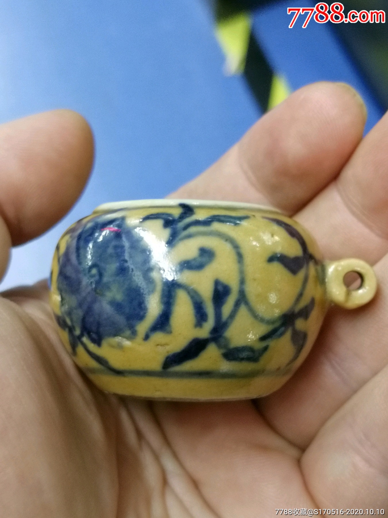 黄底青花鸟食罐_价格1350元_第1张_7788收藏__收藏热线