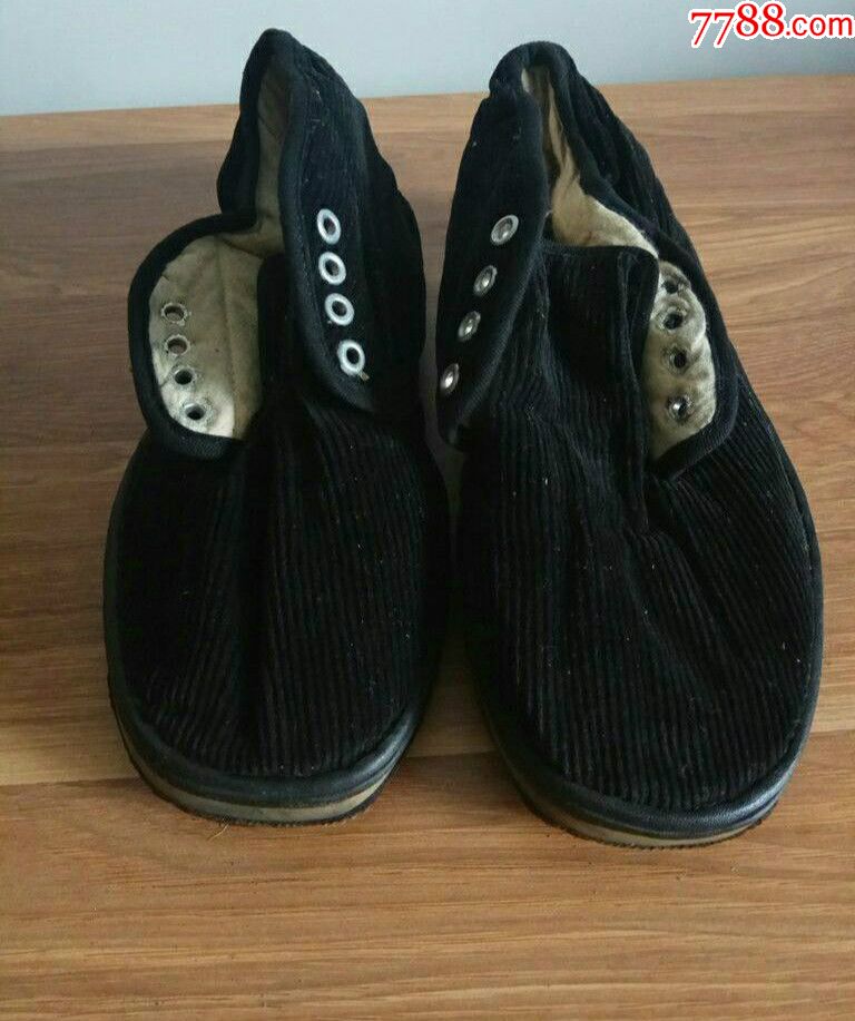 北京山羊牌老白塑料底的趟绒面棉鞋--男女/鞋靴-7788收藏