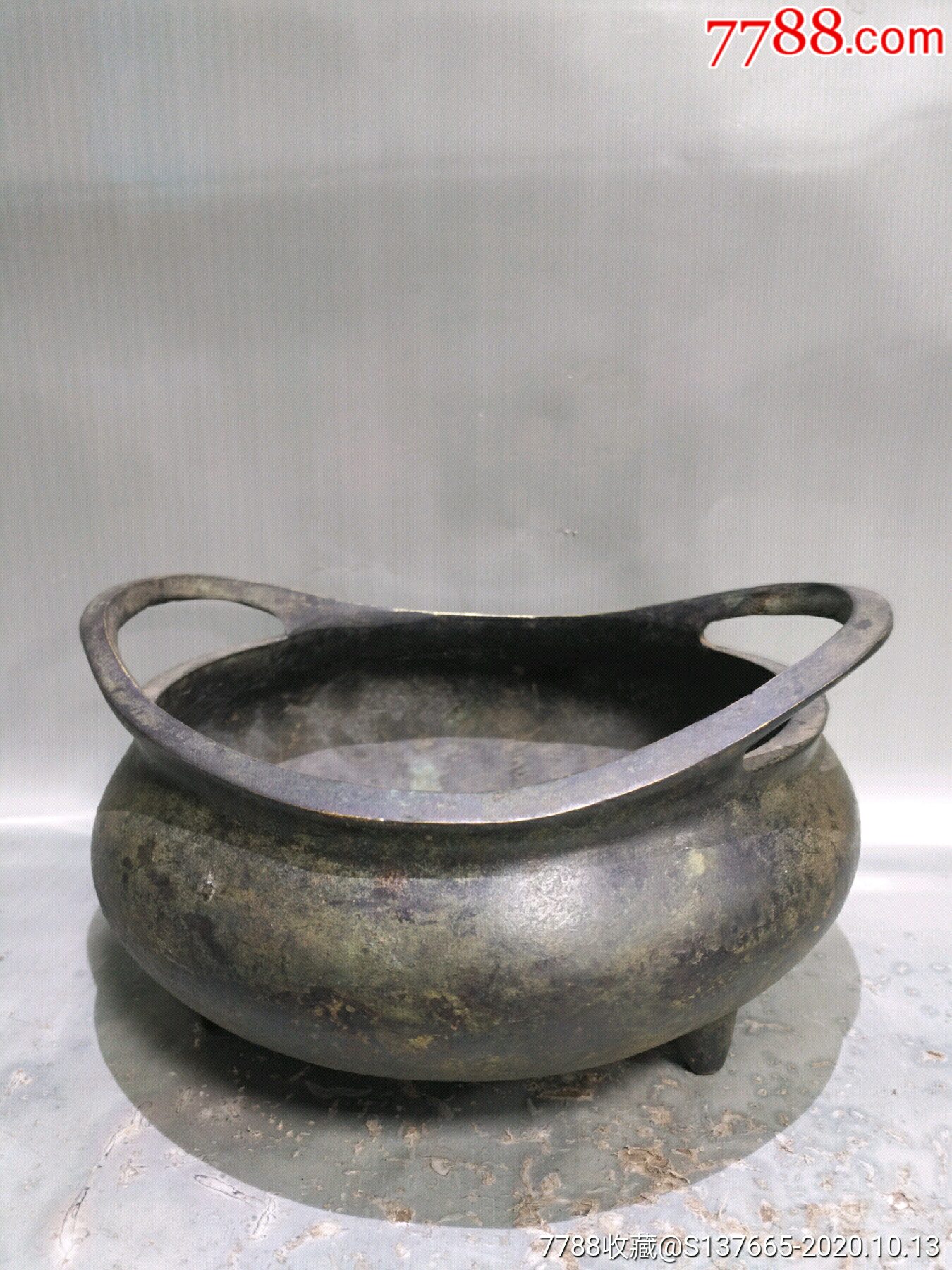 大明宣德年制桥耳铜香炉