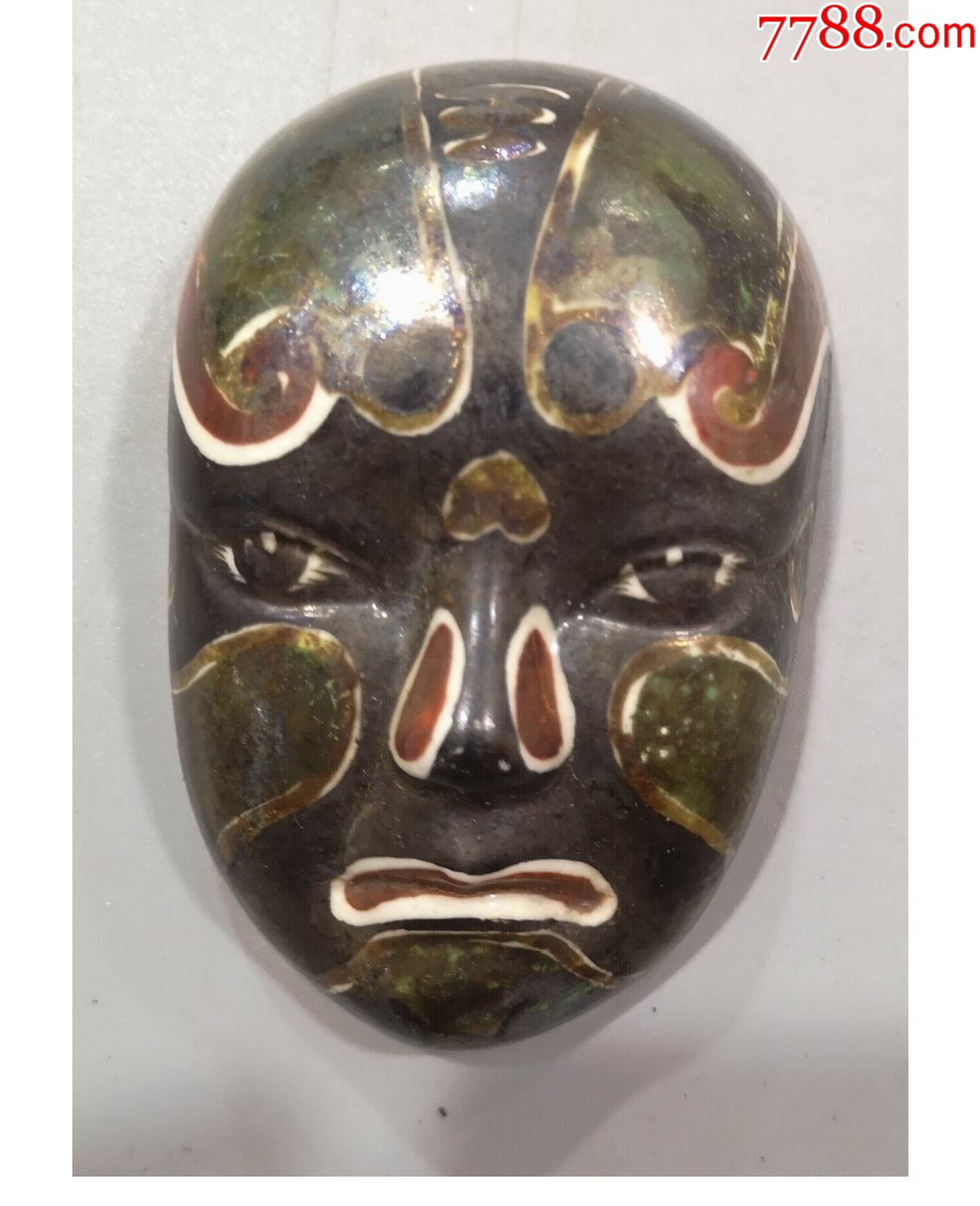 七十年代瓷面具人物青面虎