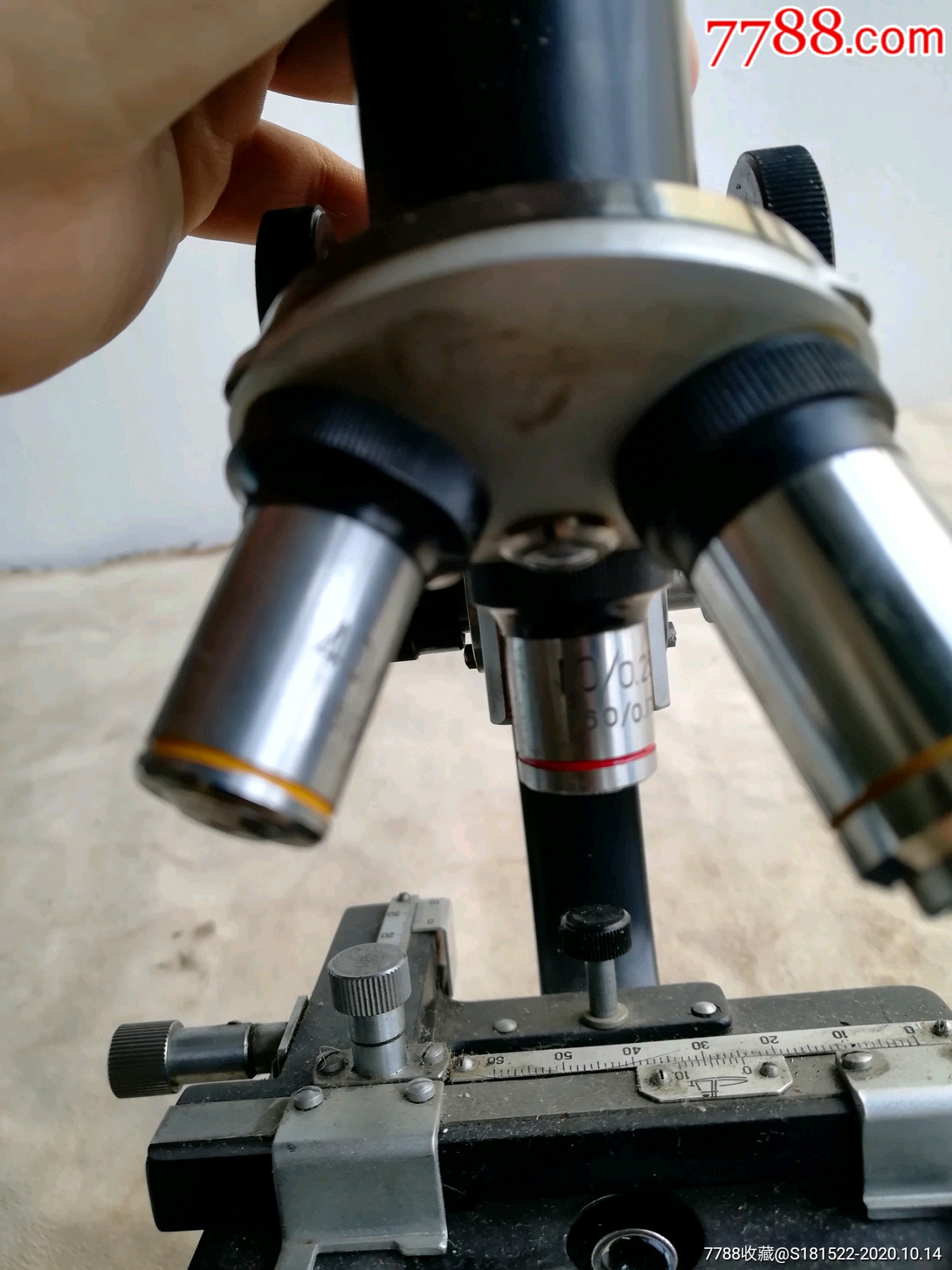 老显微镜国产一光光学显微镜老式显微镜显微镜vintage