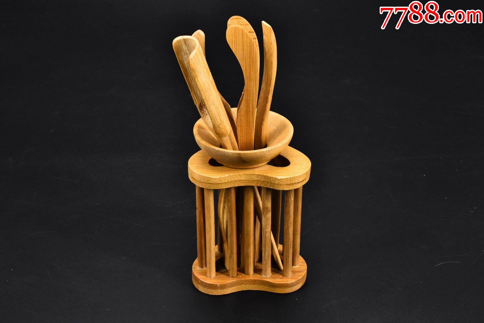 p787竹制茶道六君子功夫茶具套装一套