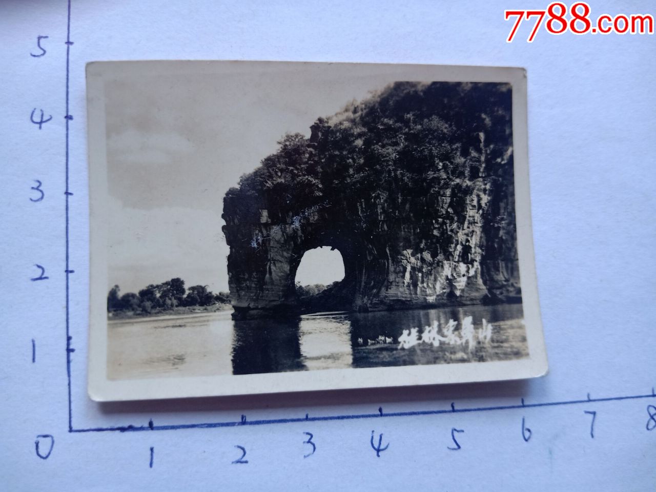 老底片15165-民国-桂林山水-桂林象鼻山