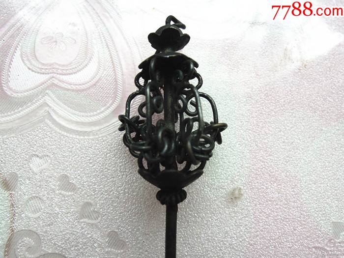 民国时期九连环银簪子银别针分头针老银器民俗