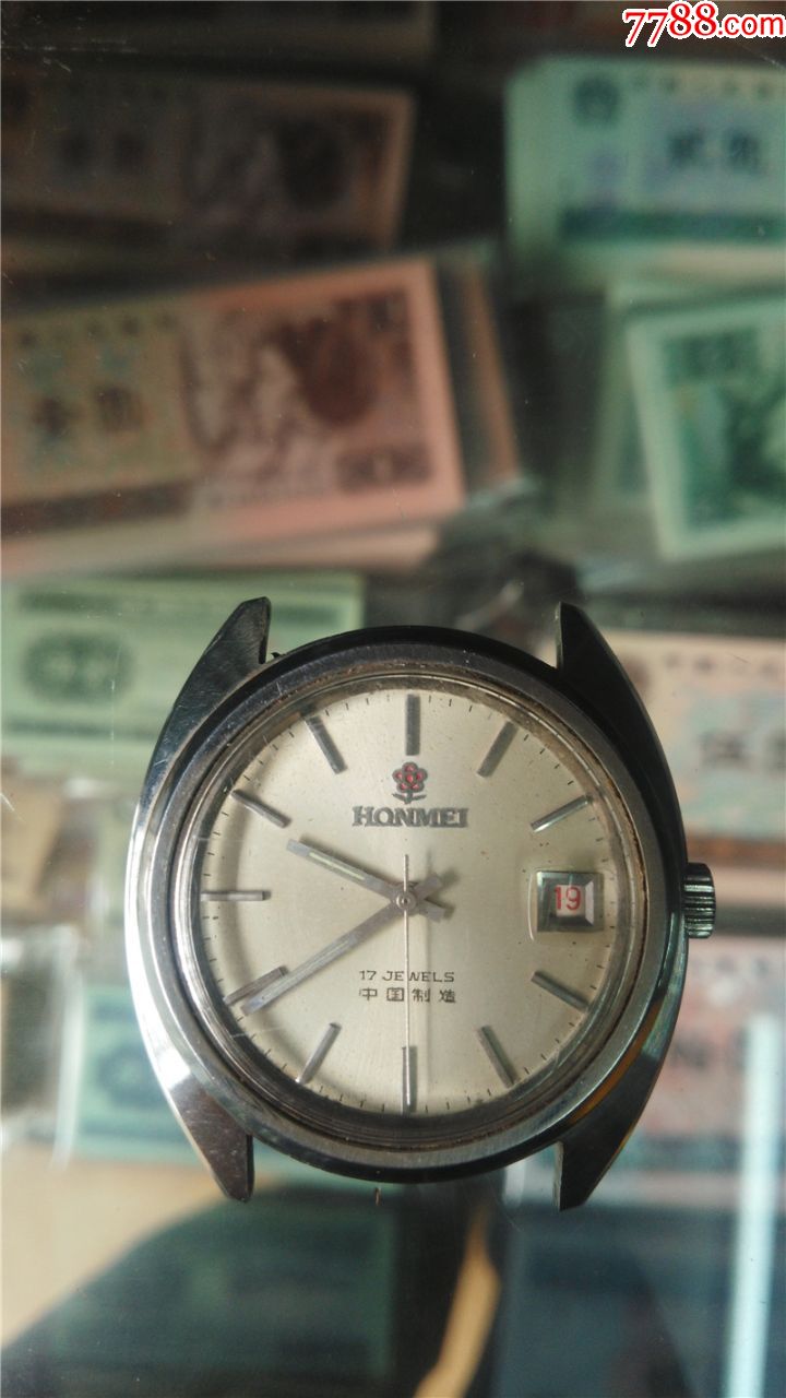 红梅单历男机械表型号hg-205,手表/腕表_第1张_7788手表收藏