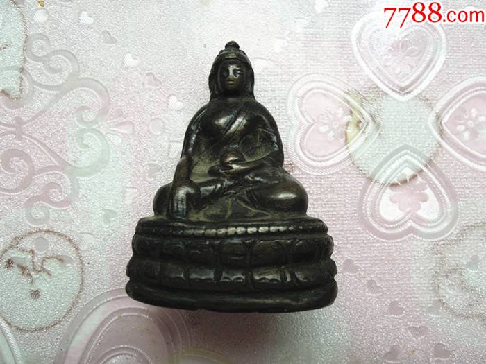 明清时期包浆很好做工精美的小铜佛佛造像佛像