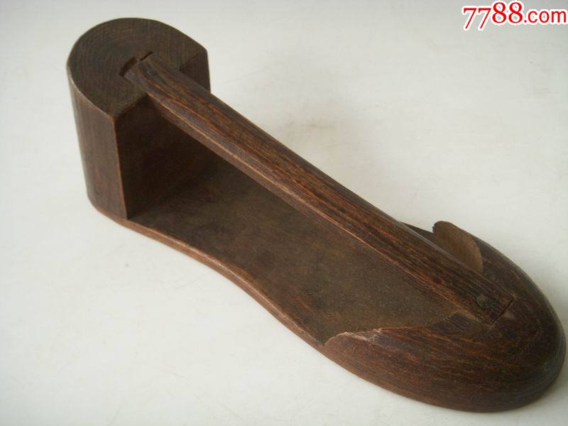 民国或建国初手工补袜子木撑板民俗真品老货