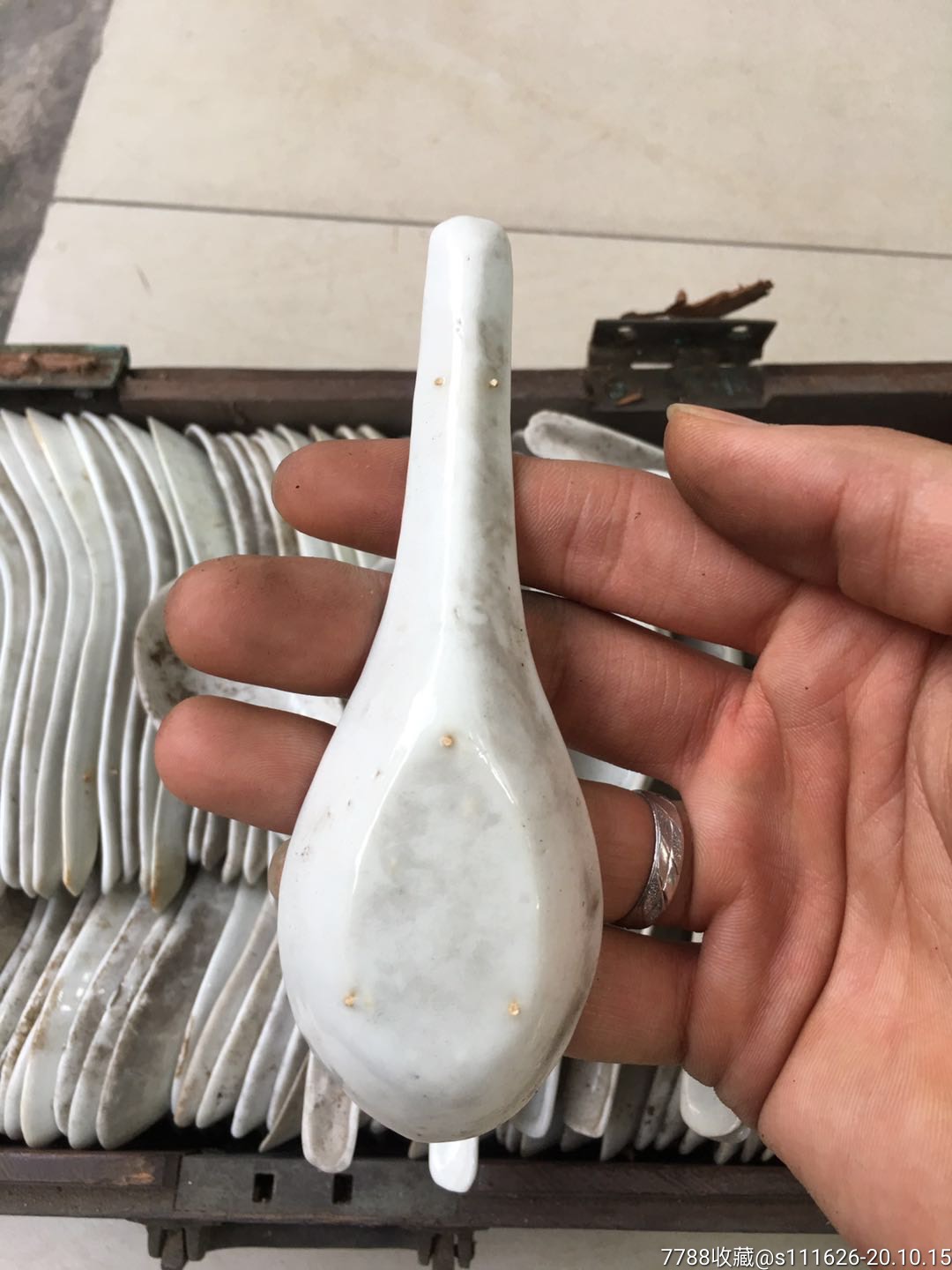 晚清民国-白釉勺子_单色白瓷_收藏价格_鉴定交易_7788瓷器网