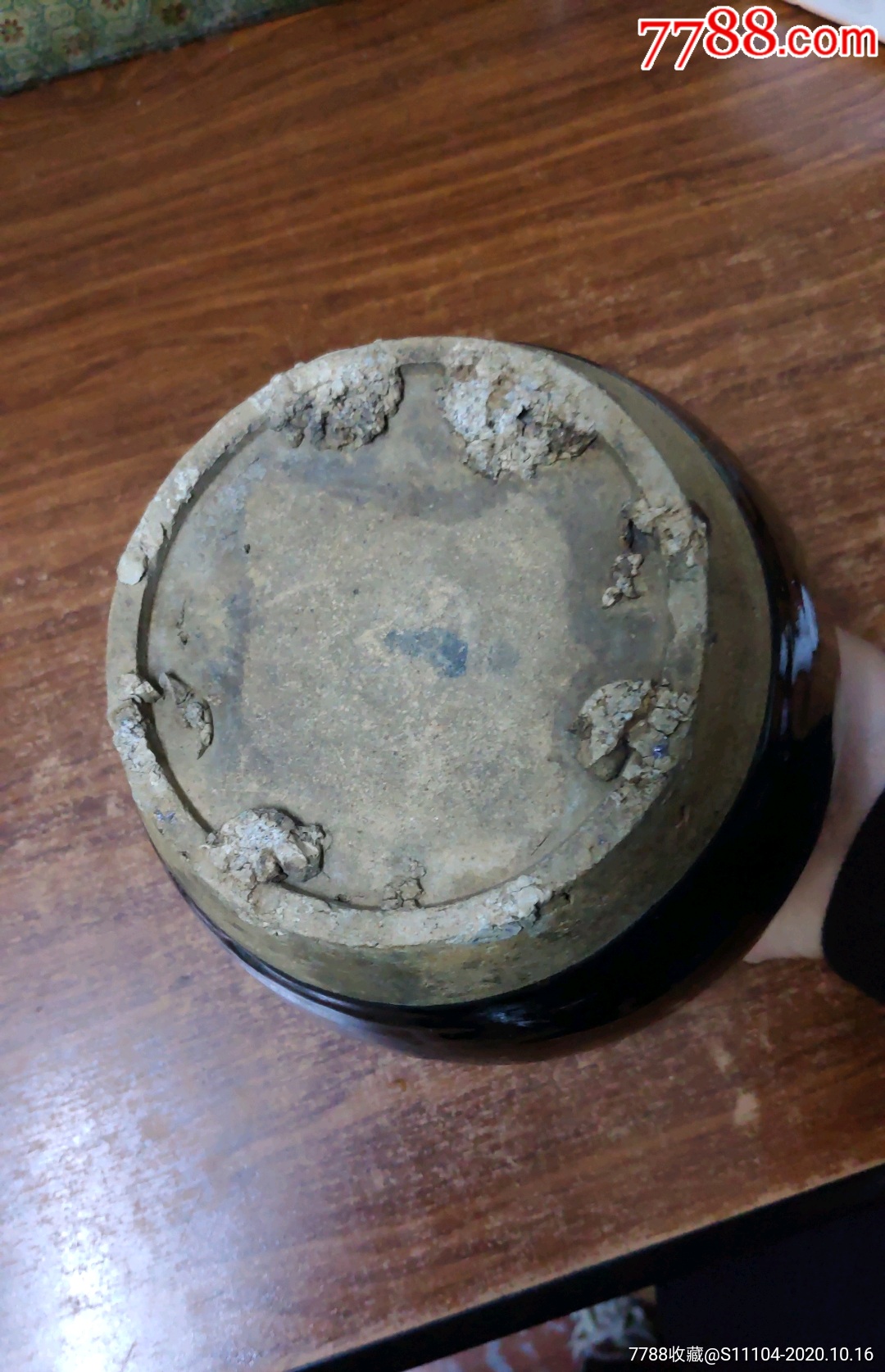 明代黑釉小罐.高17.口径10.底足直经11