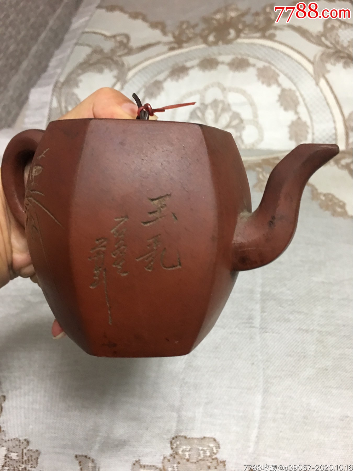 民国名家(石如生刻)(小六方),紫砂壶_第2张_7788紫砂壶