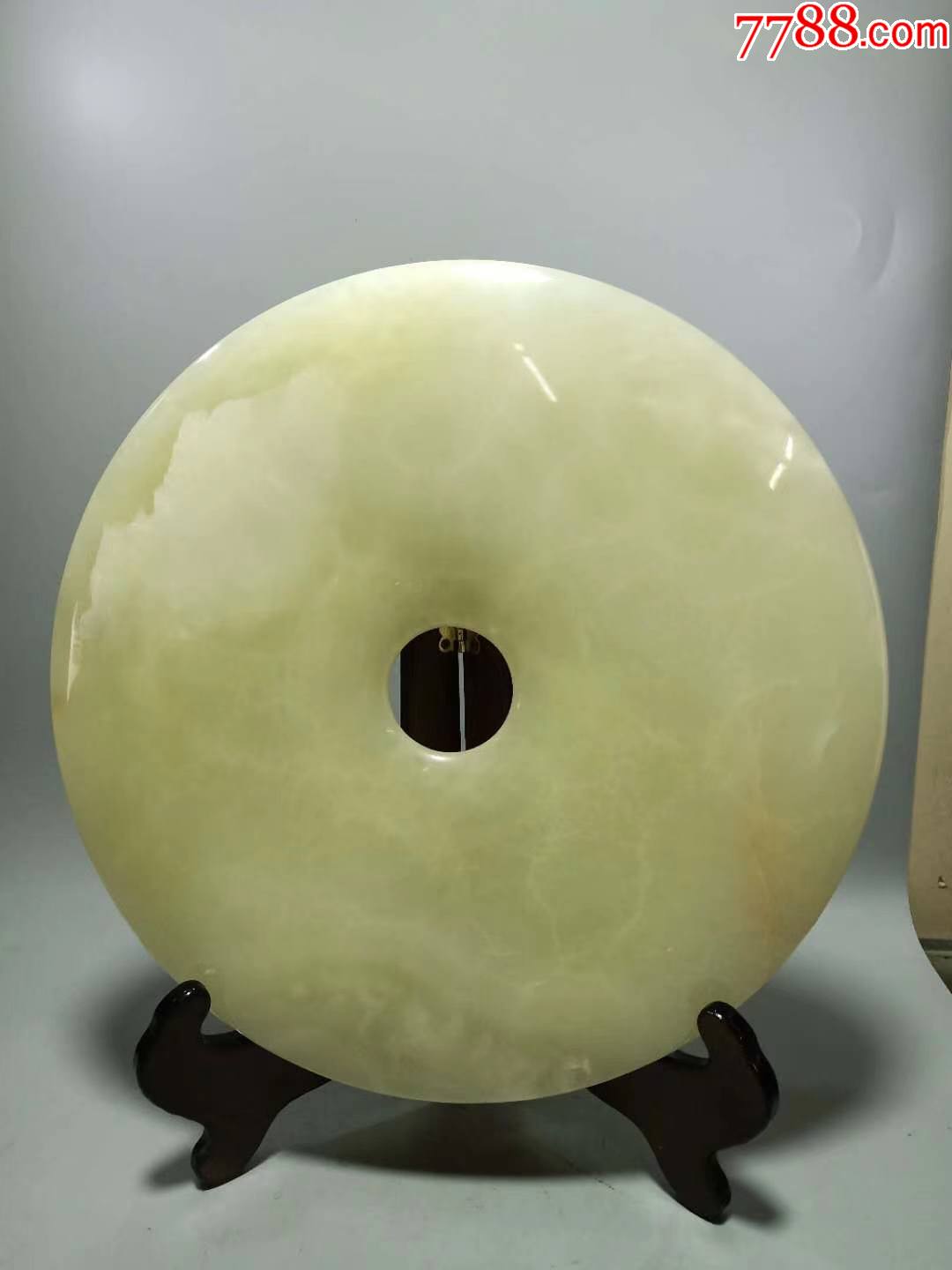 岫玉大平安扣摆件,送架托,重7斤-价格:589元-se76048354-岫岩玉-零售
