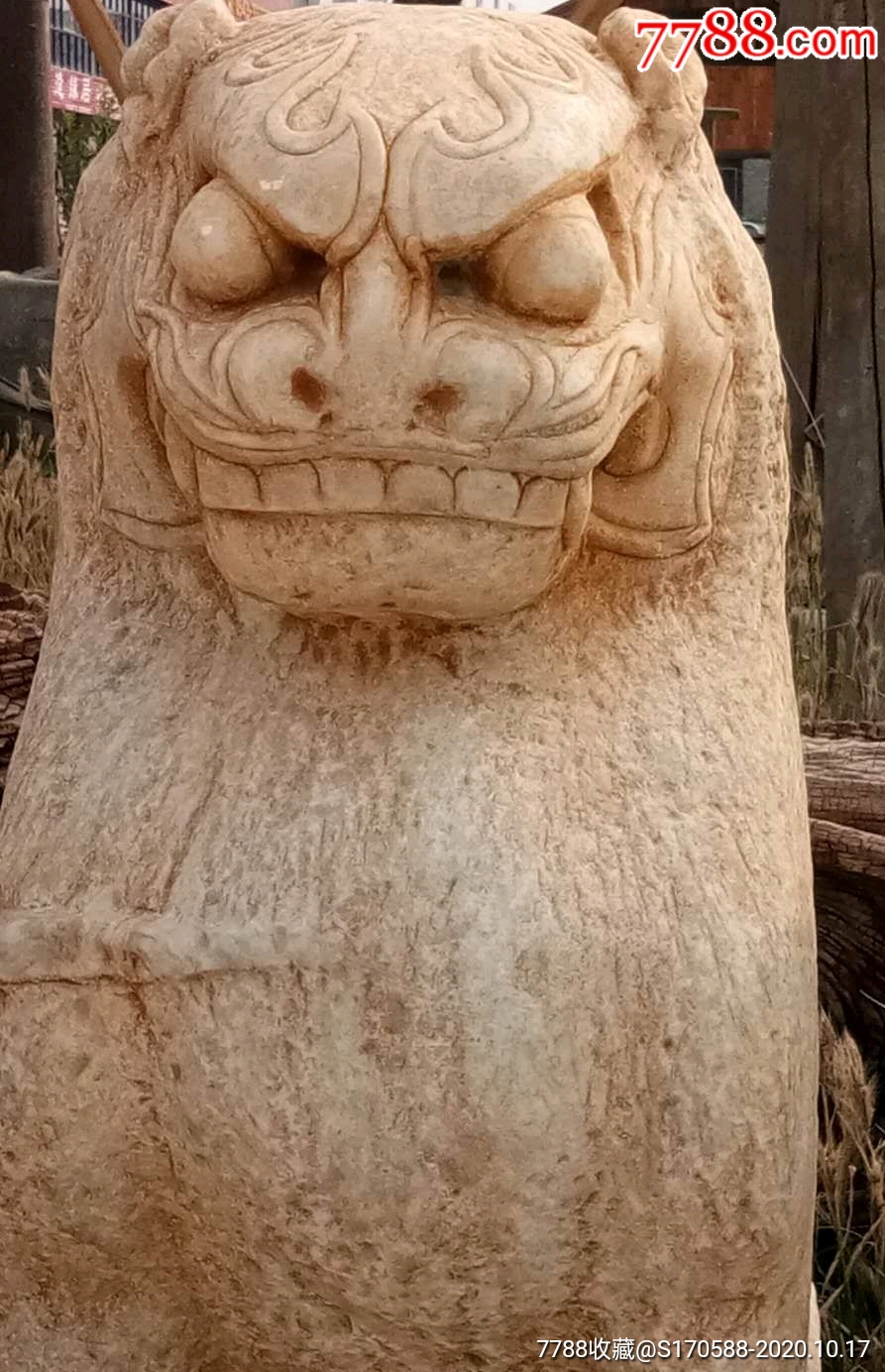 虎在人们心目中威武霸气,镇宅避邪,包浆厚重全品包老包-石狮/石雕塑