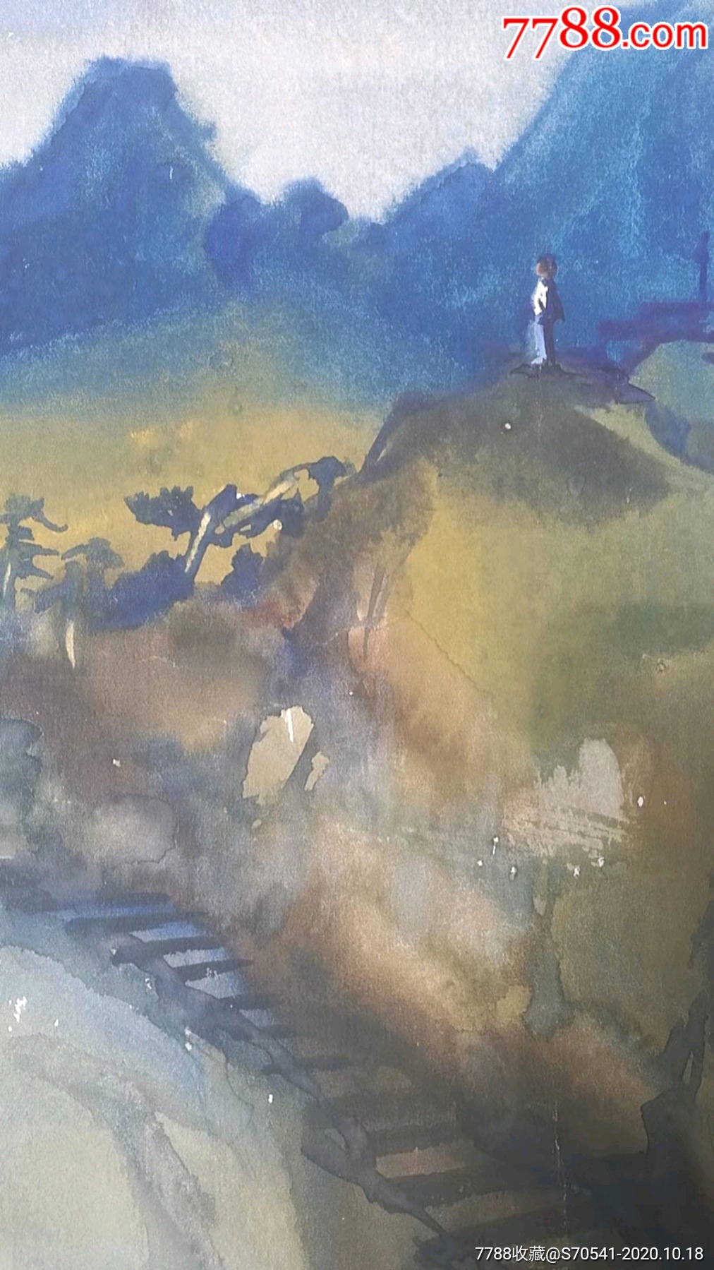 著名水彩画家陈少平作品奇遇飞碟