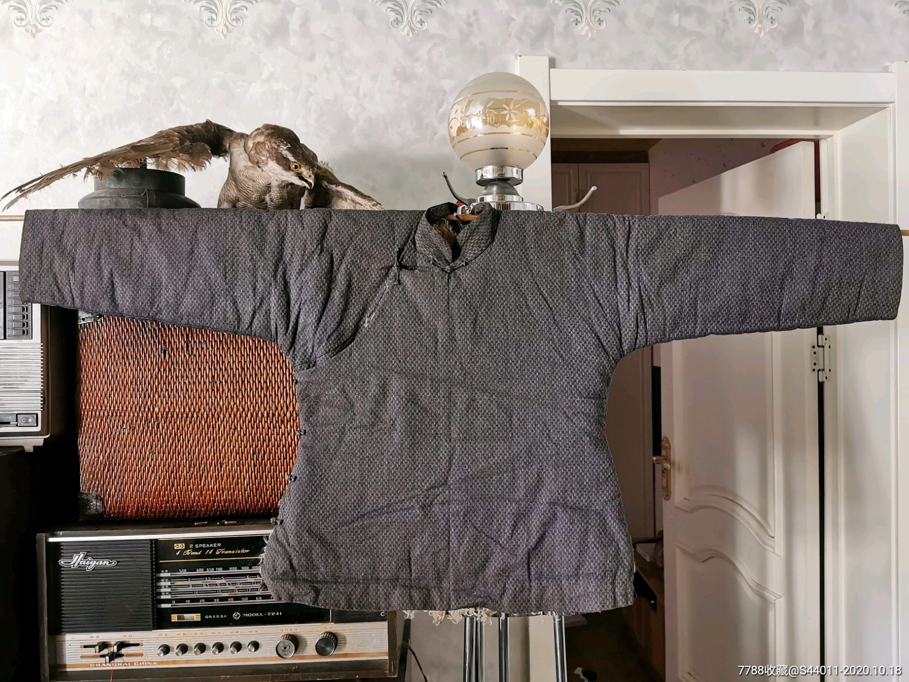 抗战时期羊皮袄,羊毛皮偏襟衣服,老民俗-其他服饰-7788收藏