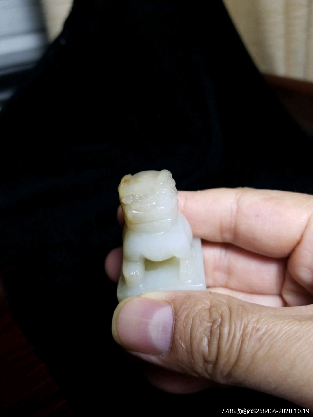 和田玉狮子印章料