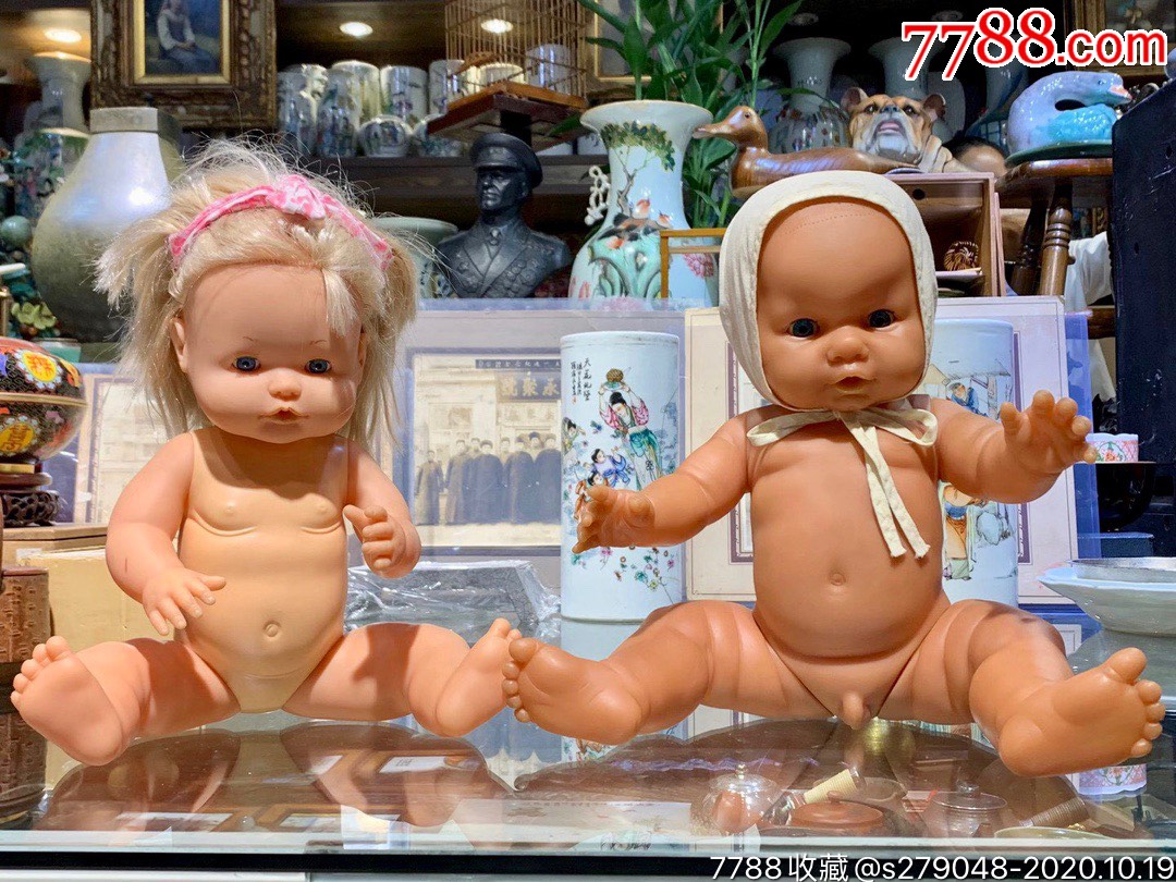 前苏联老胶皮洋娃娃一对