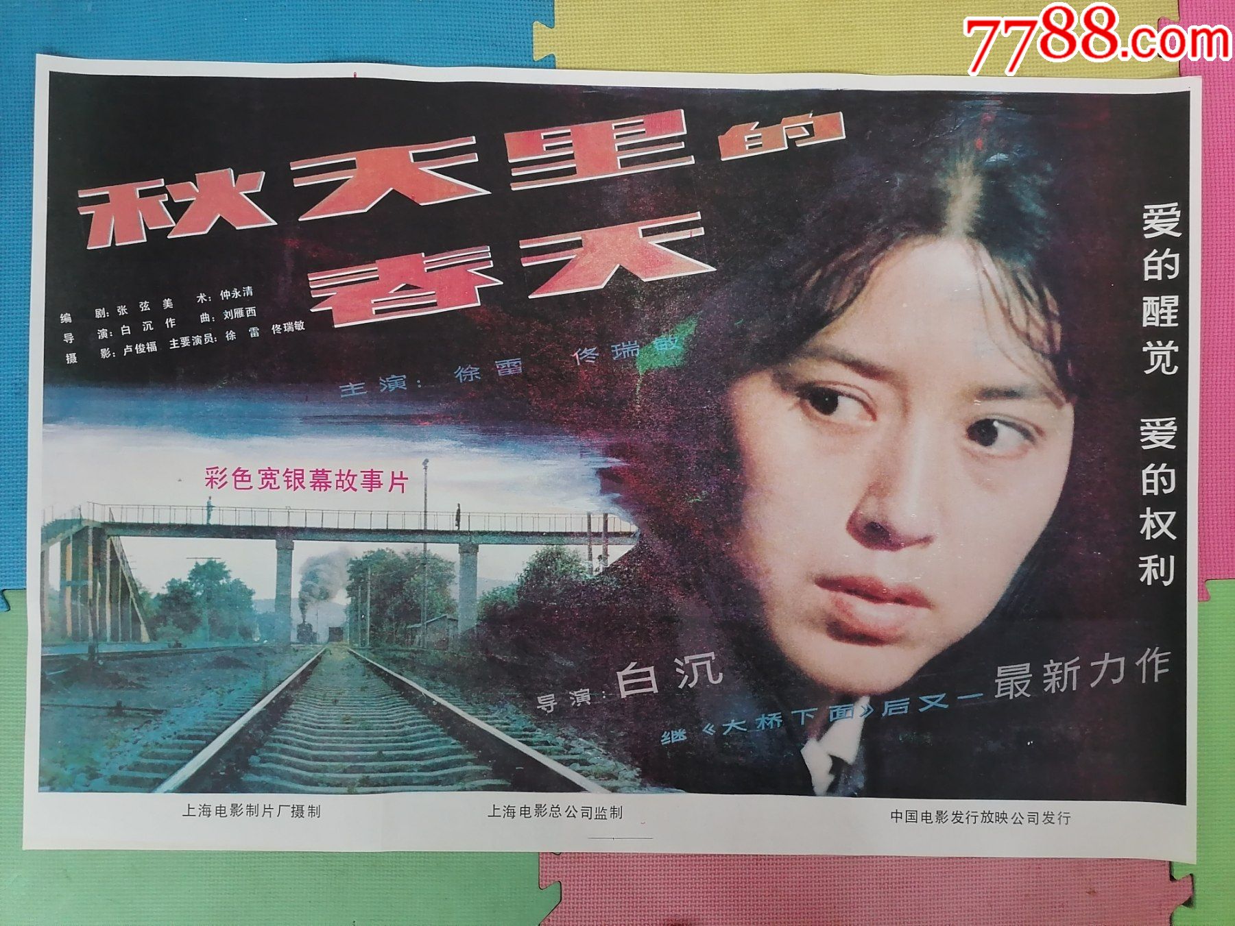 全开电影海报宣传画秋天里的春天白沉导演徐雷佟瑞敏雷汉邬君梅