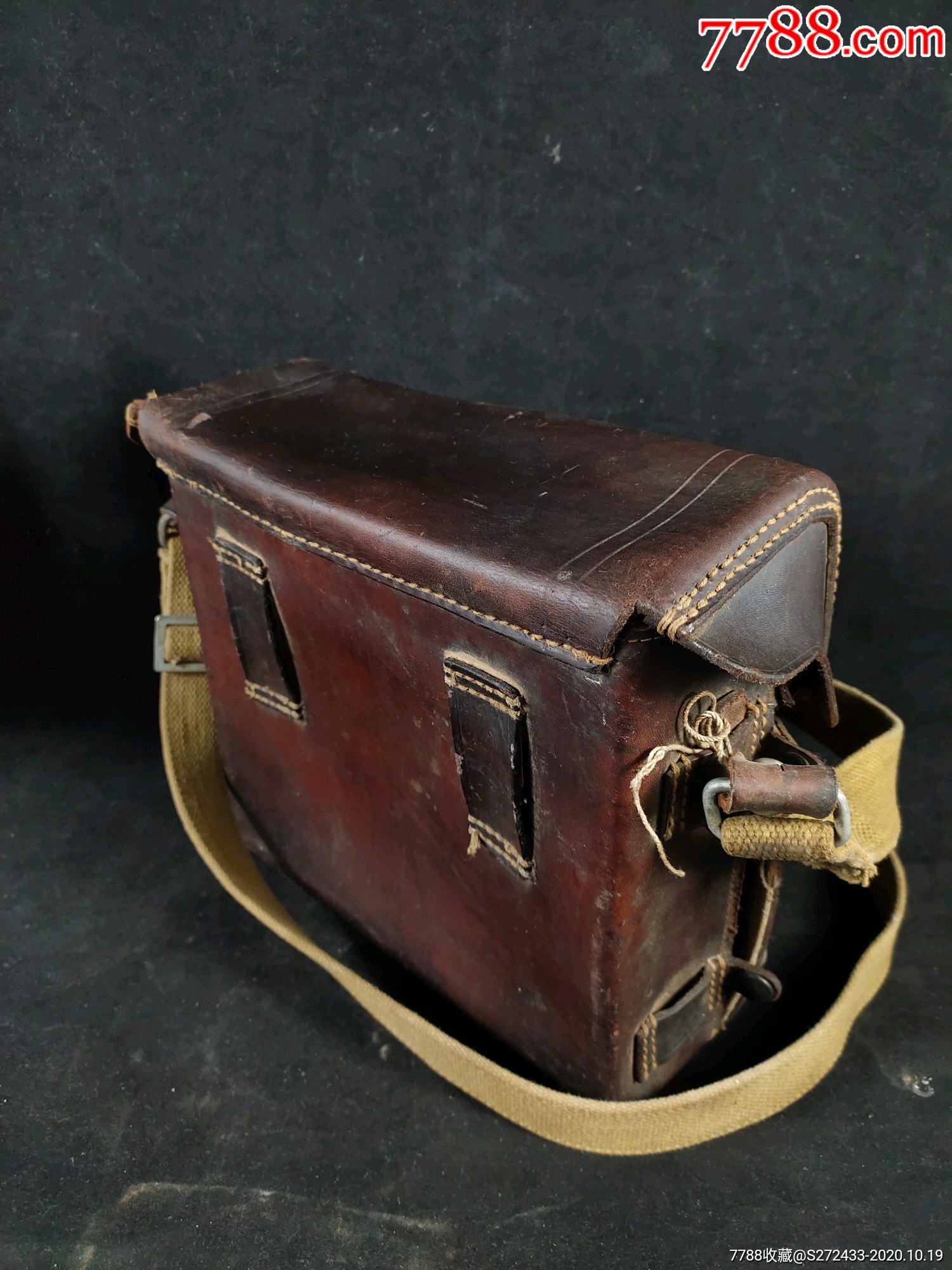 为人民服务牛皮书包五十年代的产物全品无磕碰无划痕包老正常使用