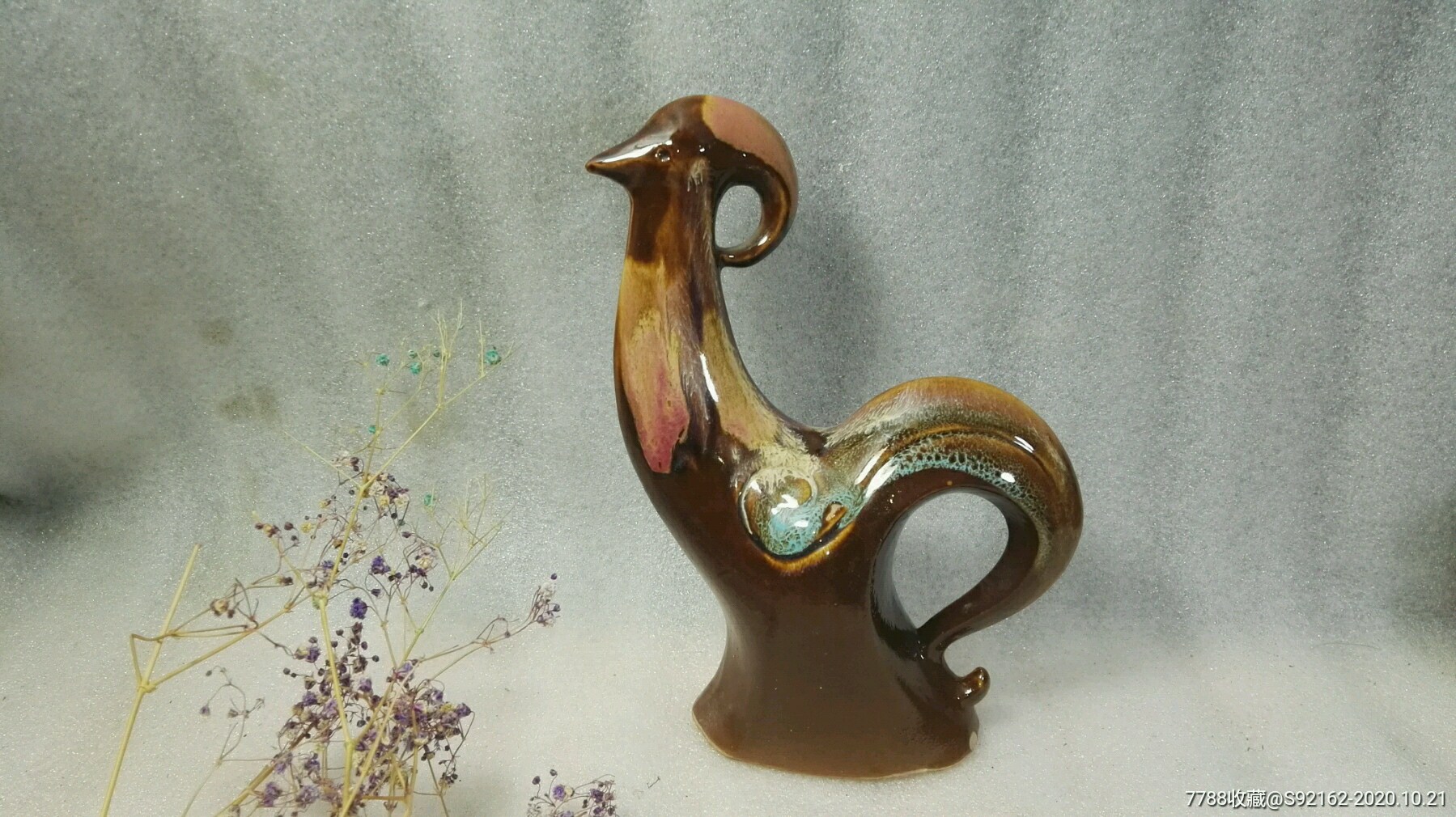 美陶老美陶宜兴567工艺美术陶瓷鸡