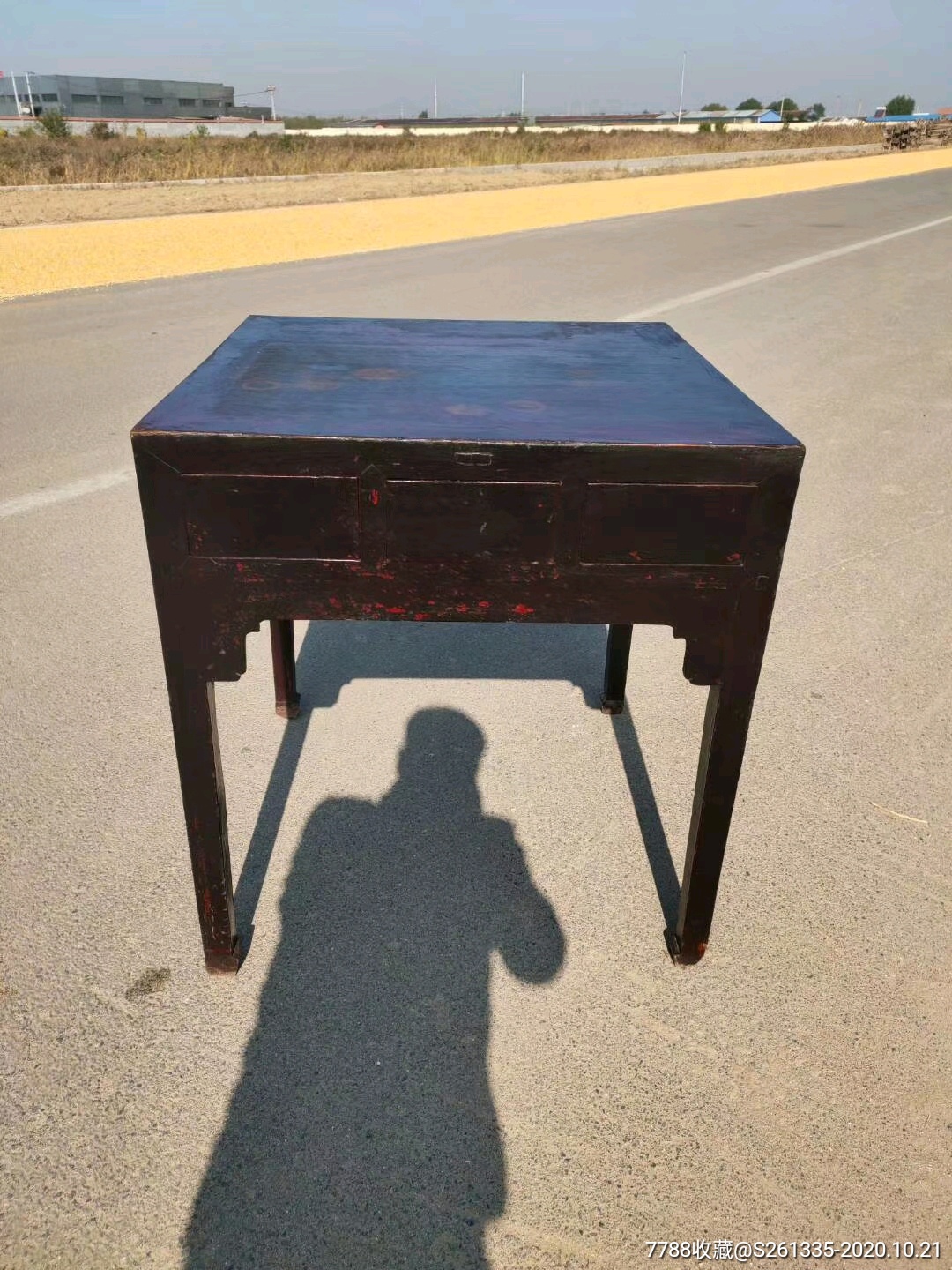 收的民国时期老老方桌,带抽屉品相一流