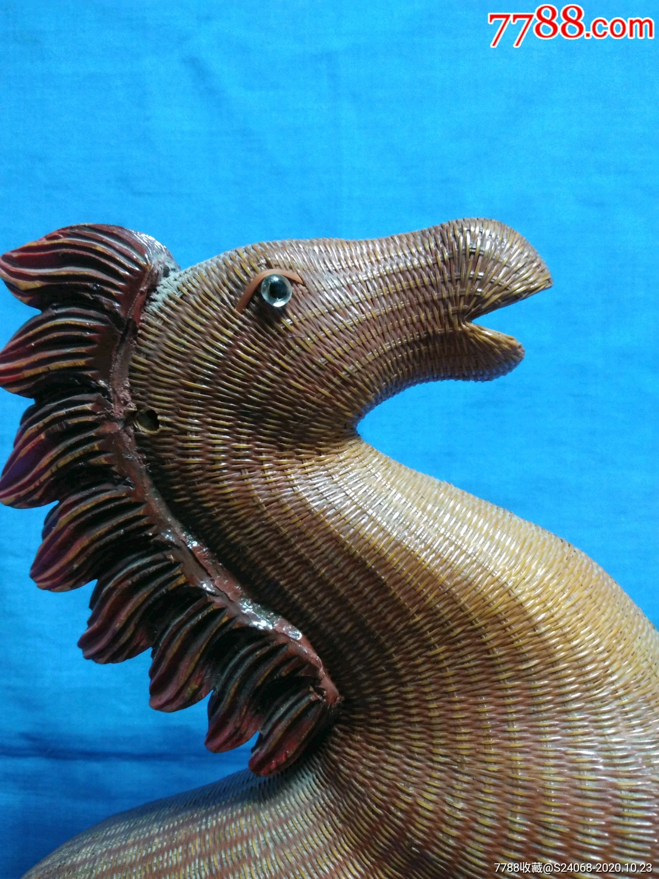 马踏飞燕竹子摆件