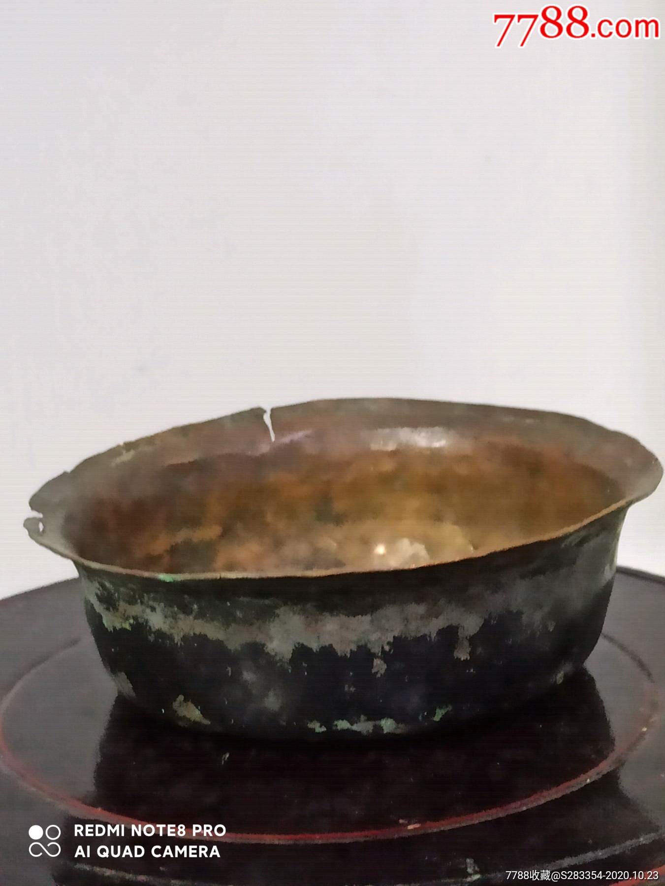 清代纯手工小铜锅(盆)