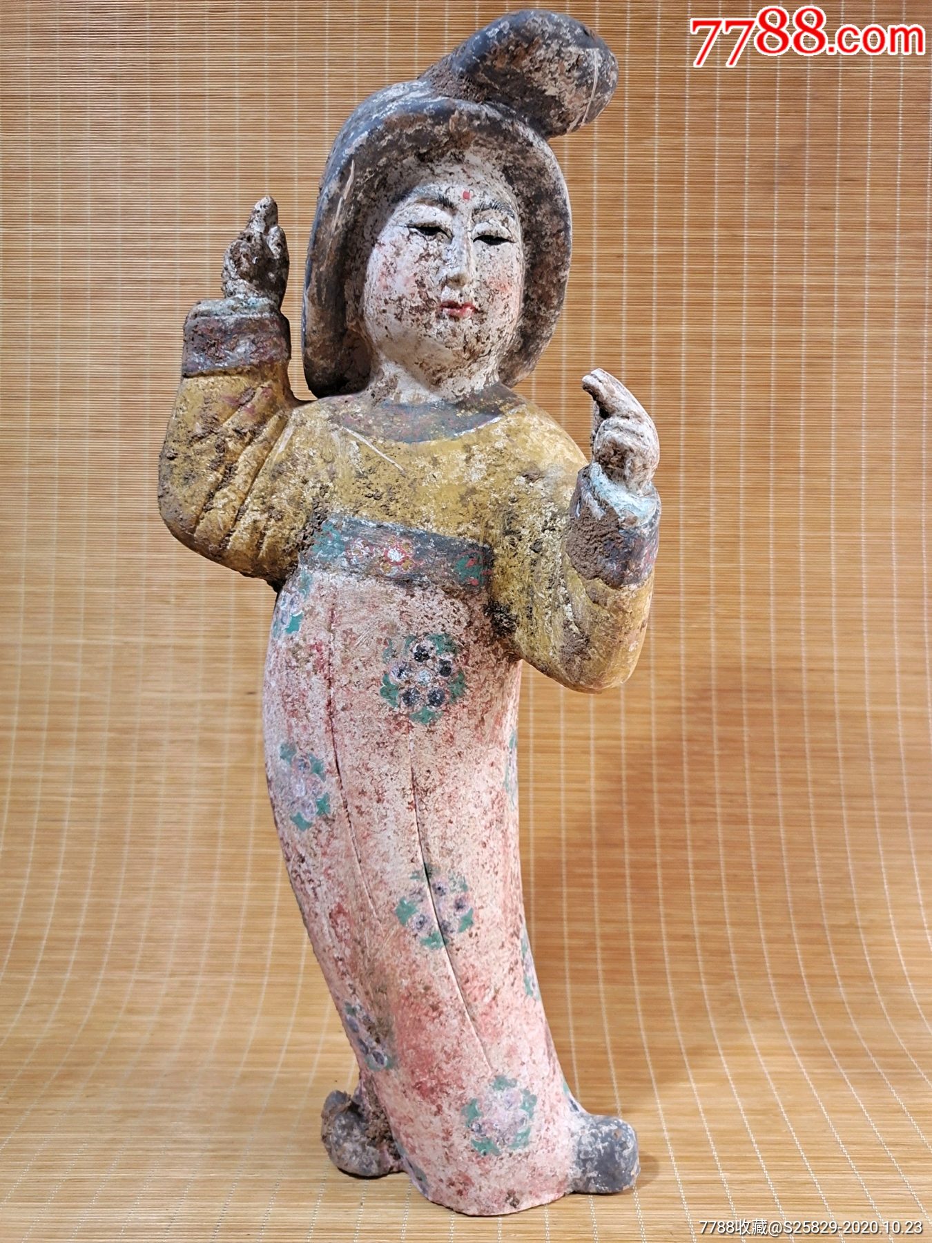 旧藏彩绘侍女-唐三彩-7788旧货商城