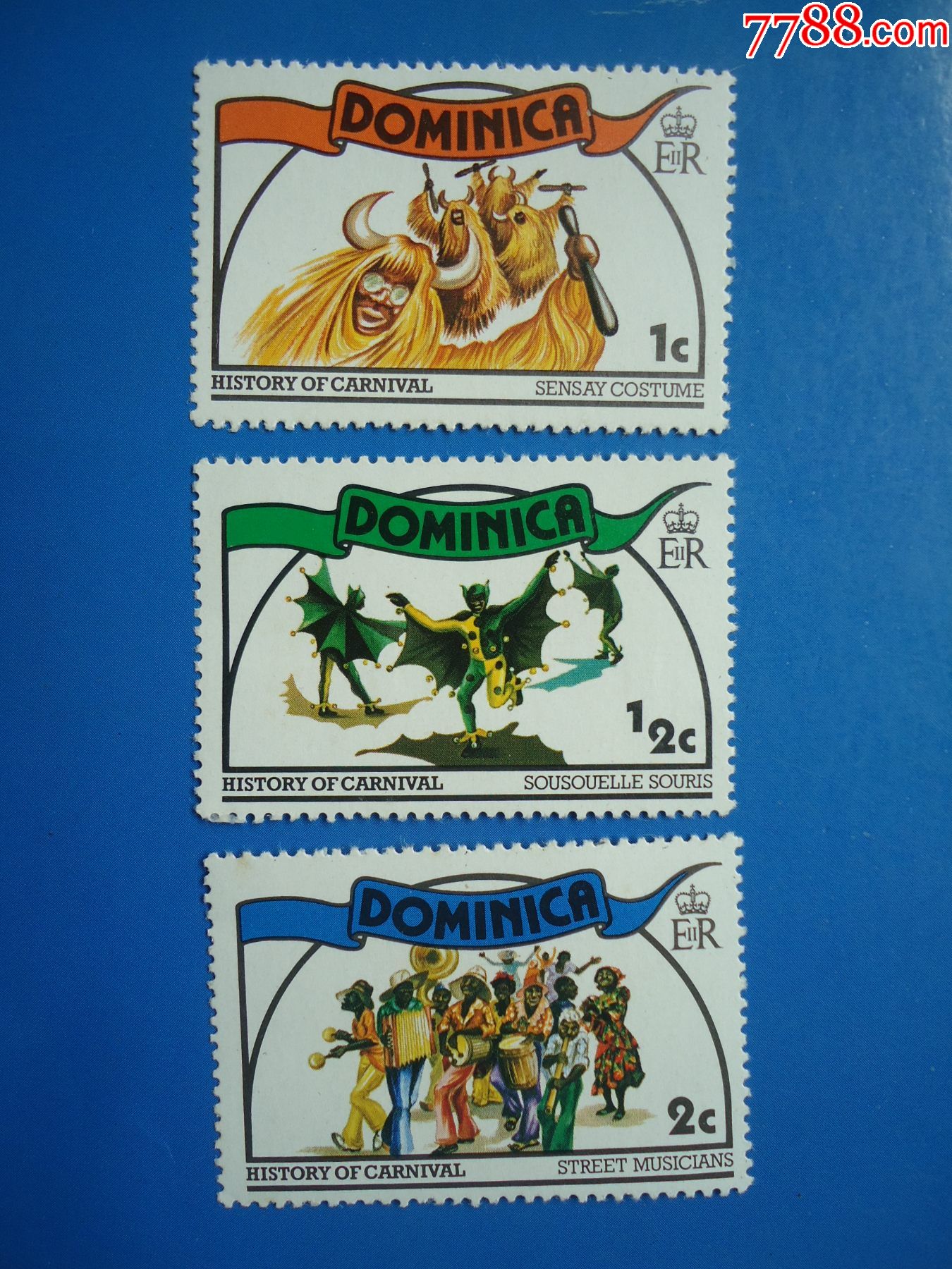 多米尼加联邦舞蹈-价格:8元-se76190728-美洲邮票-零售-7788收藏