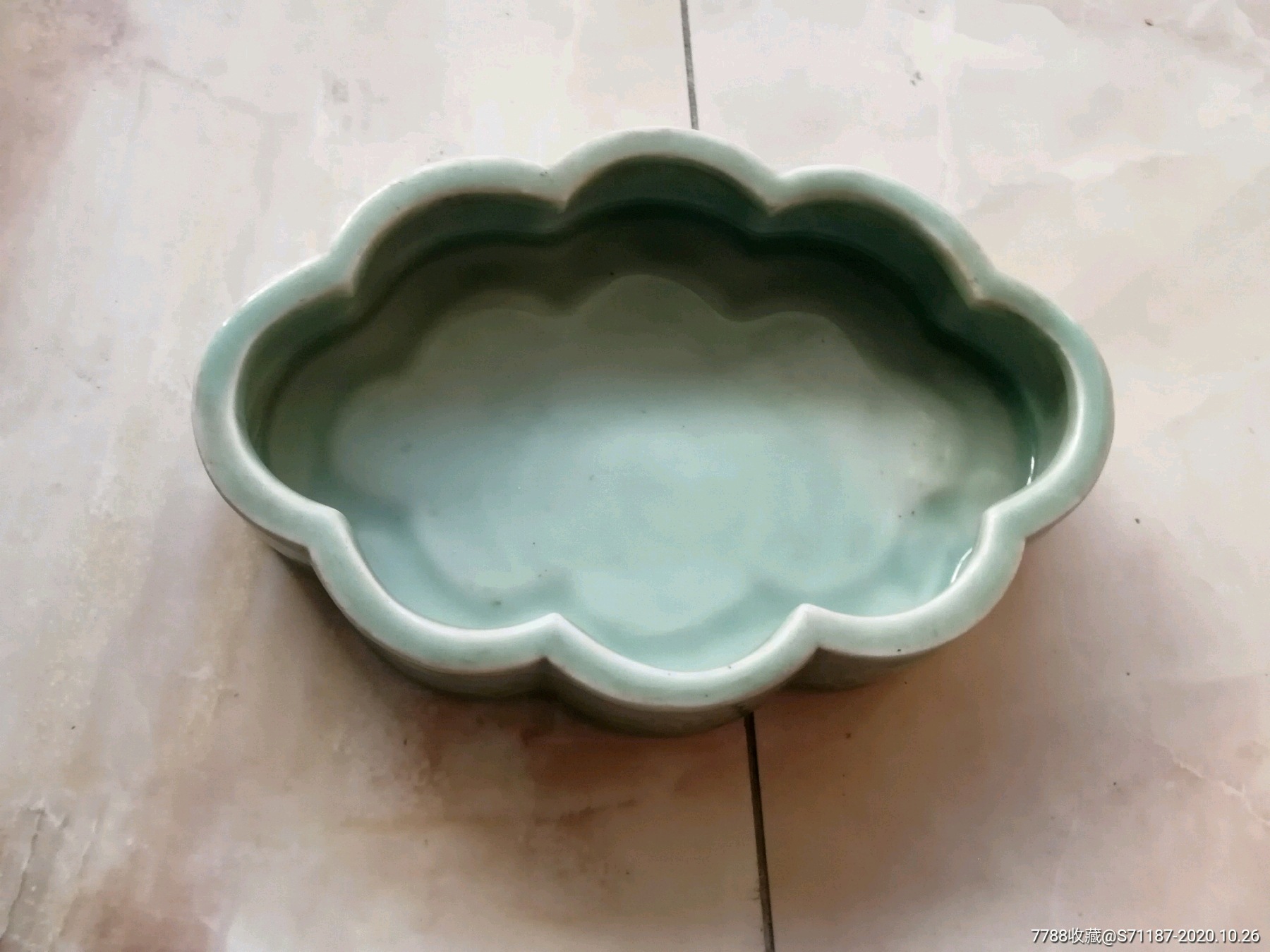 70一80年代中国龙泉青瓷四季花水仙盆-青瓷/秘色瓷-7788收藏