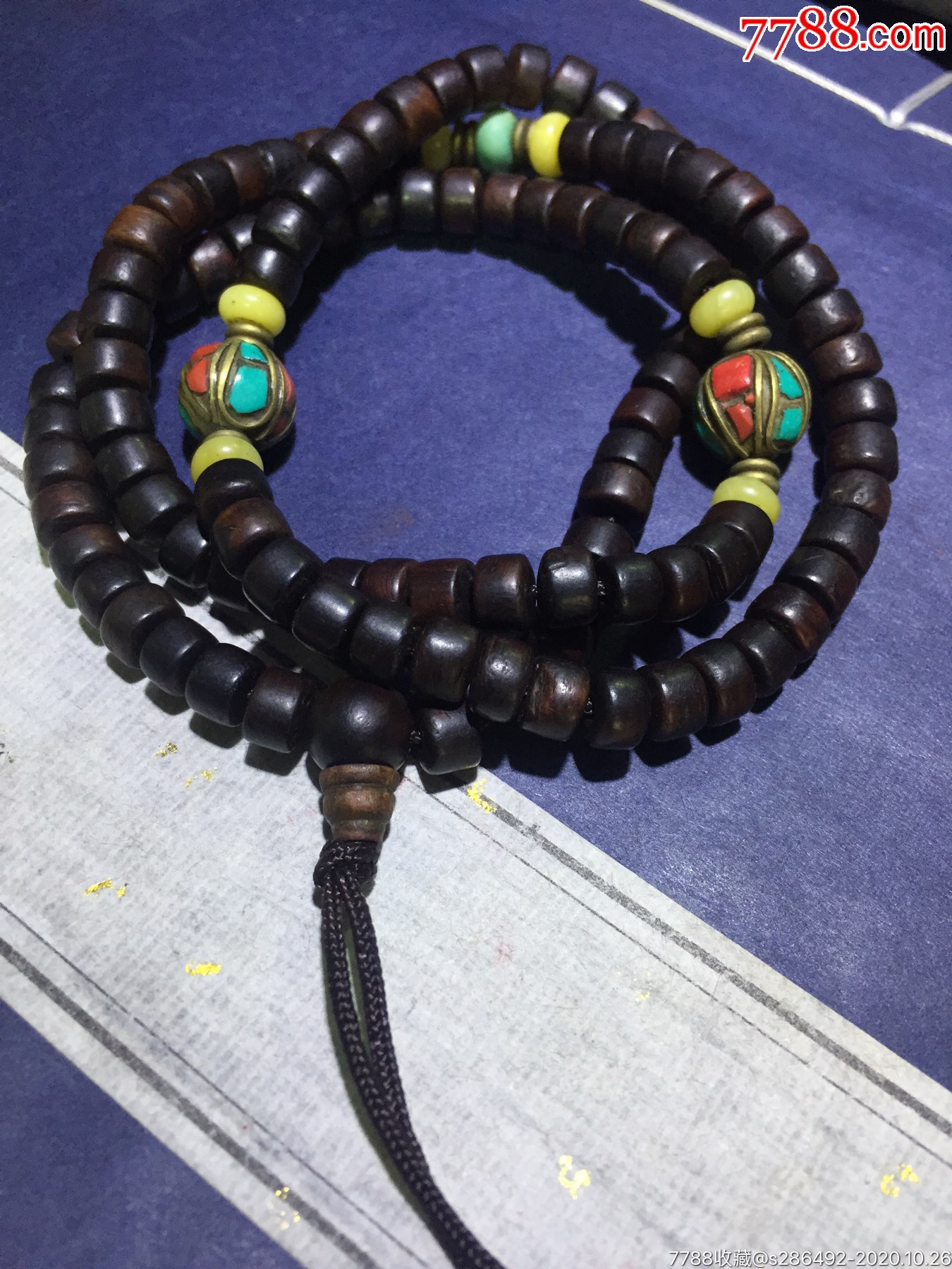 爆老藏传紫檀佛珠