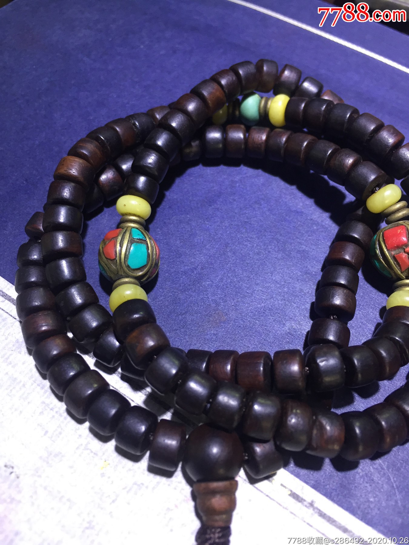 爆老藏传紫檀佛珠