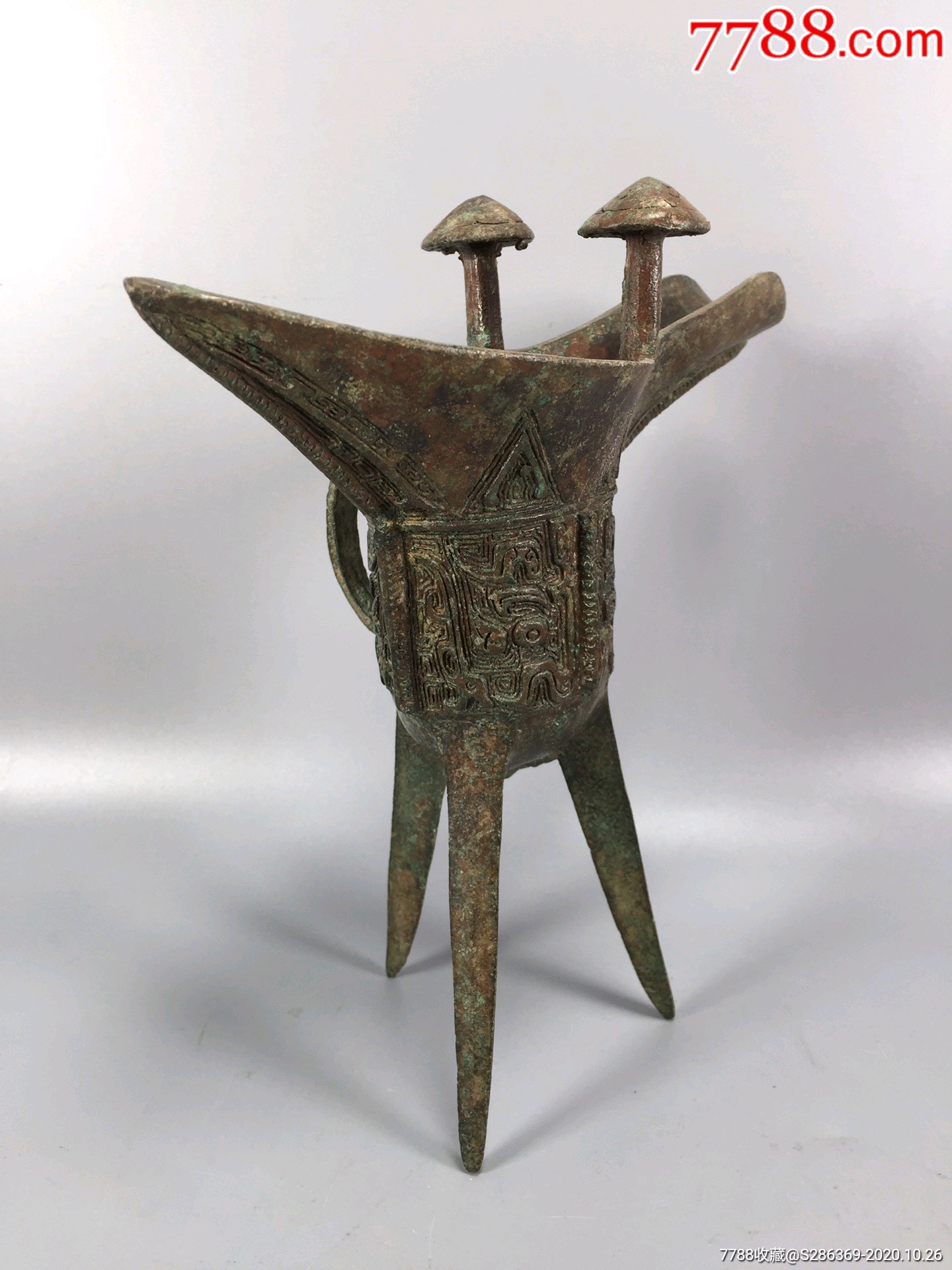 工艺品青铜角杯