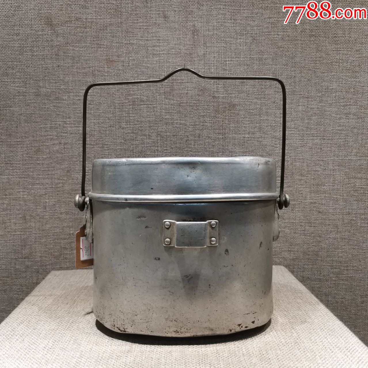 老物件八路国军民国二十五年林笙饭盒完整真品_铝壶/铝器_图片价格