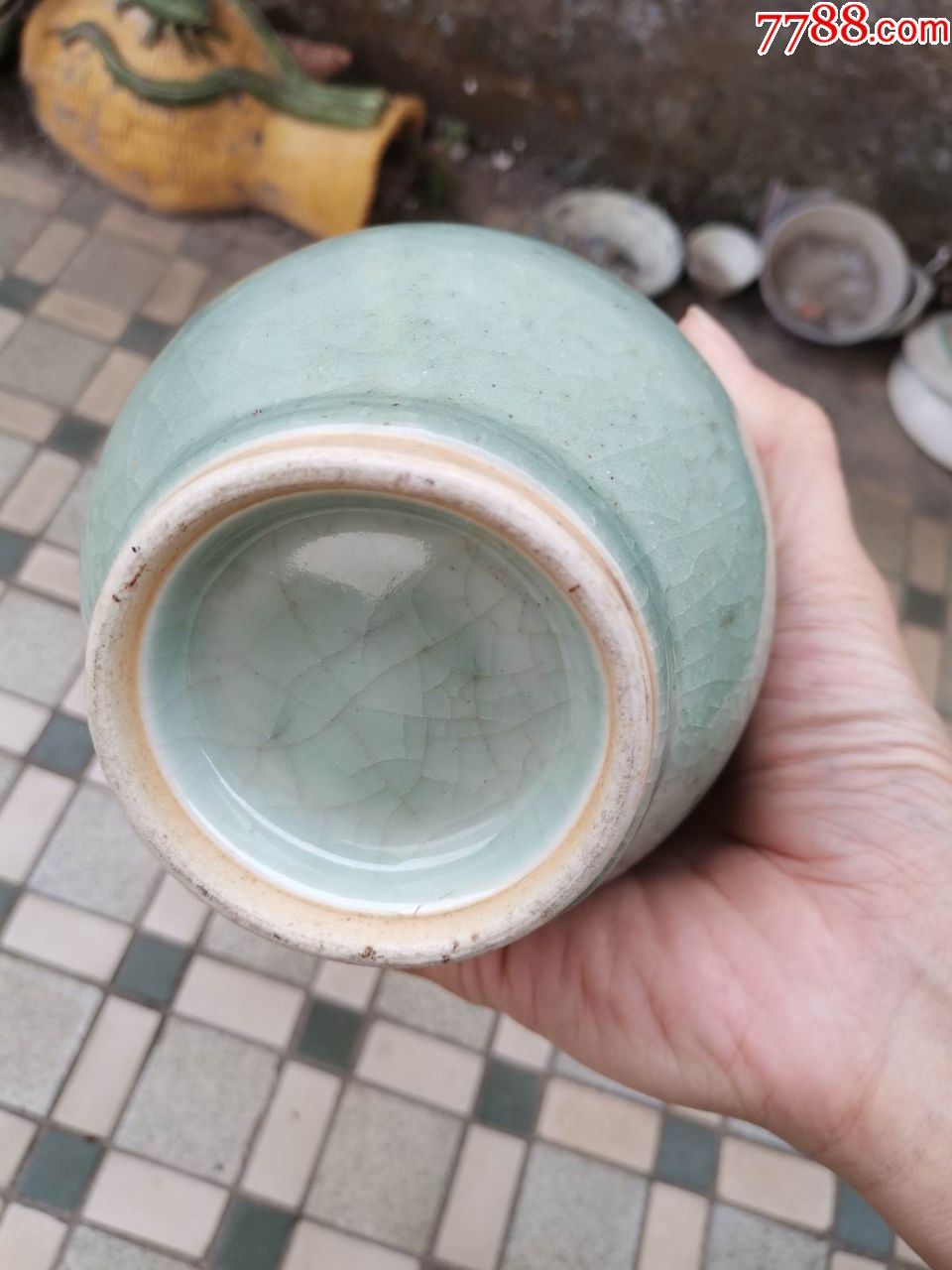 精品民国单色釉瓶