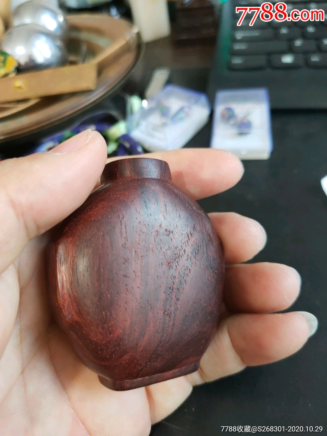 印度小叶紫檀鼻烟壶