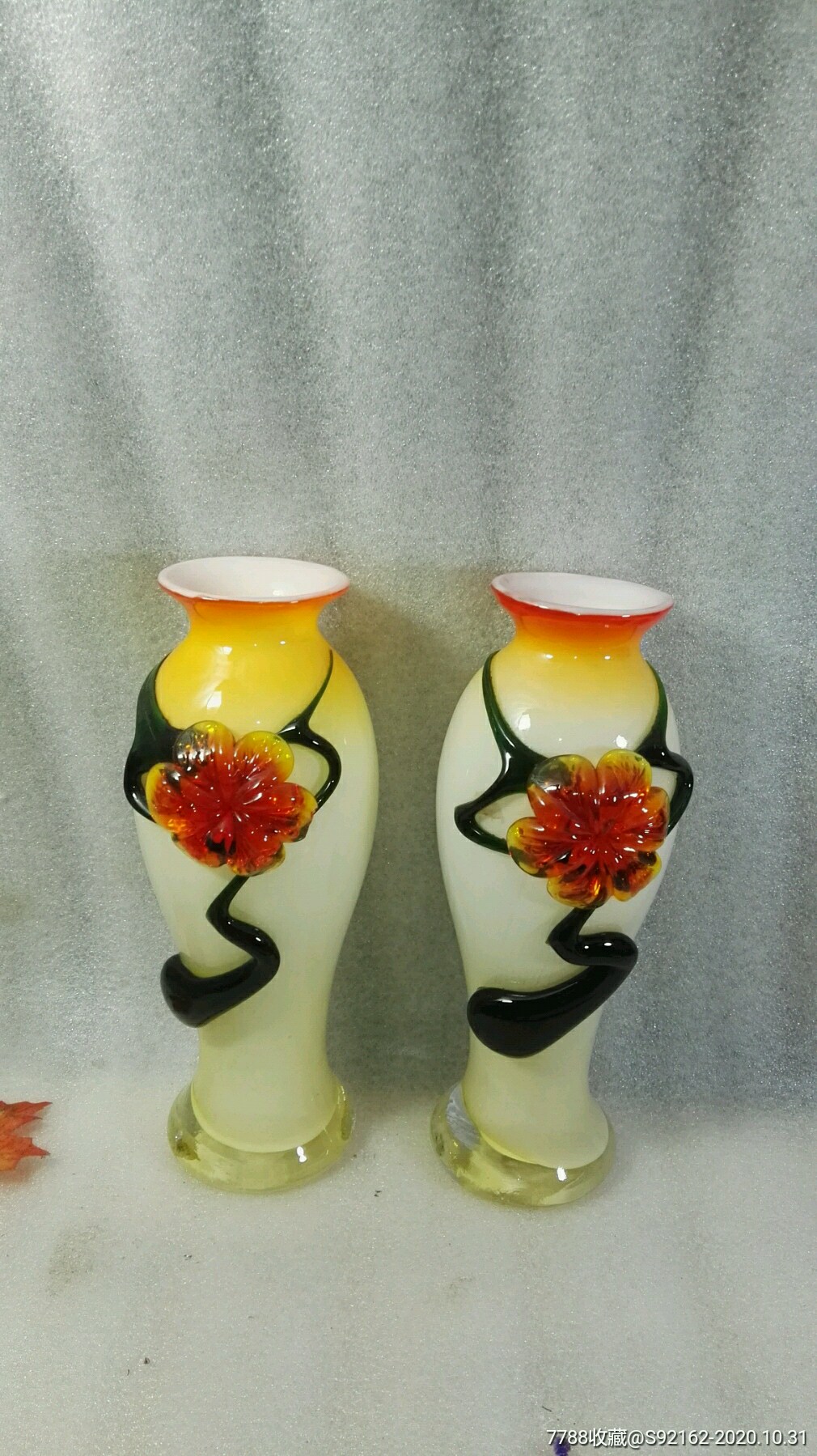 民国时期-玻璃花瓶