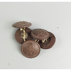 喜字老铜扣大中小共3枚隆全顺款