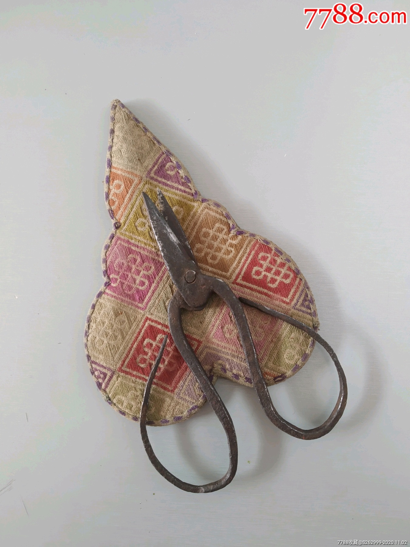 老刺绣,老绣品剪套,小剪刀_其他布艺品_第3张_7788书籍