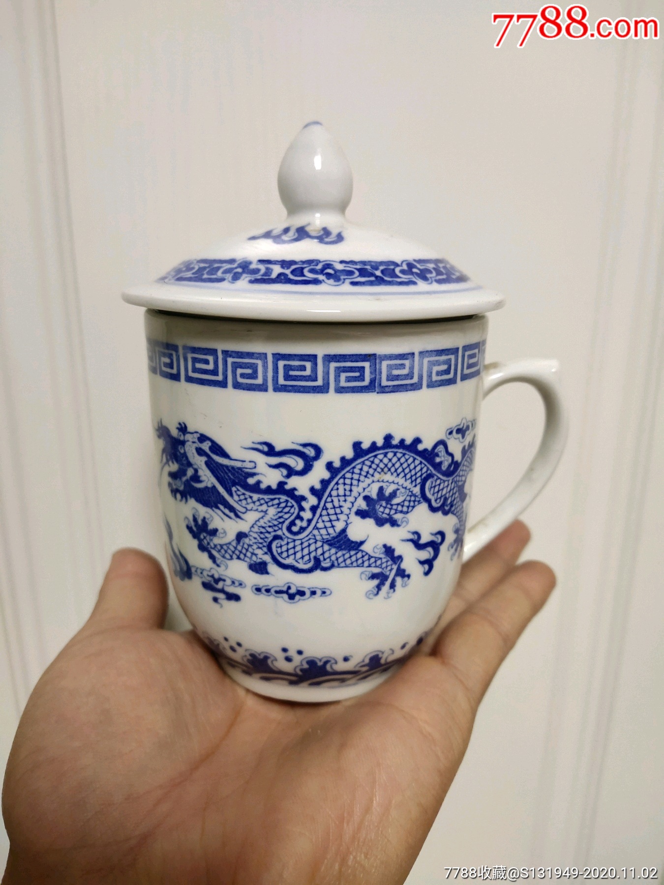 80年代的青花瓷杯子全新未使用