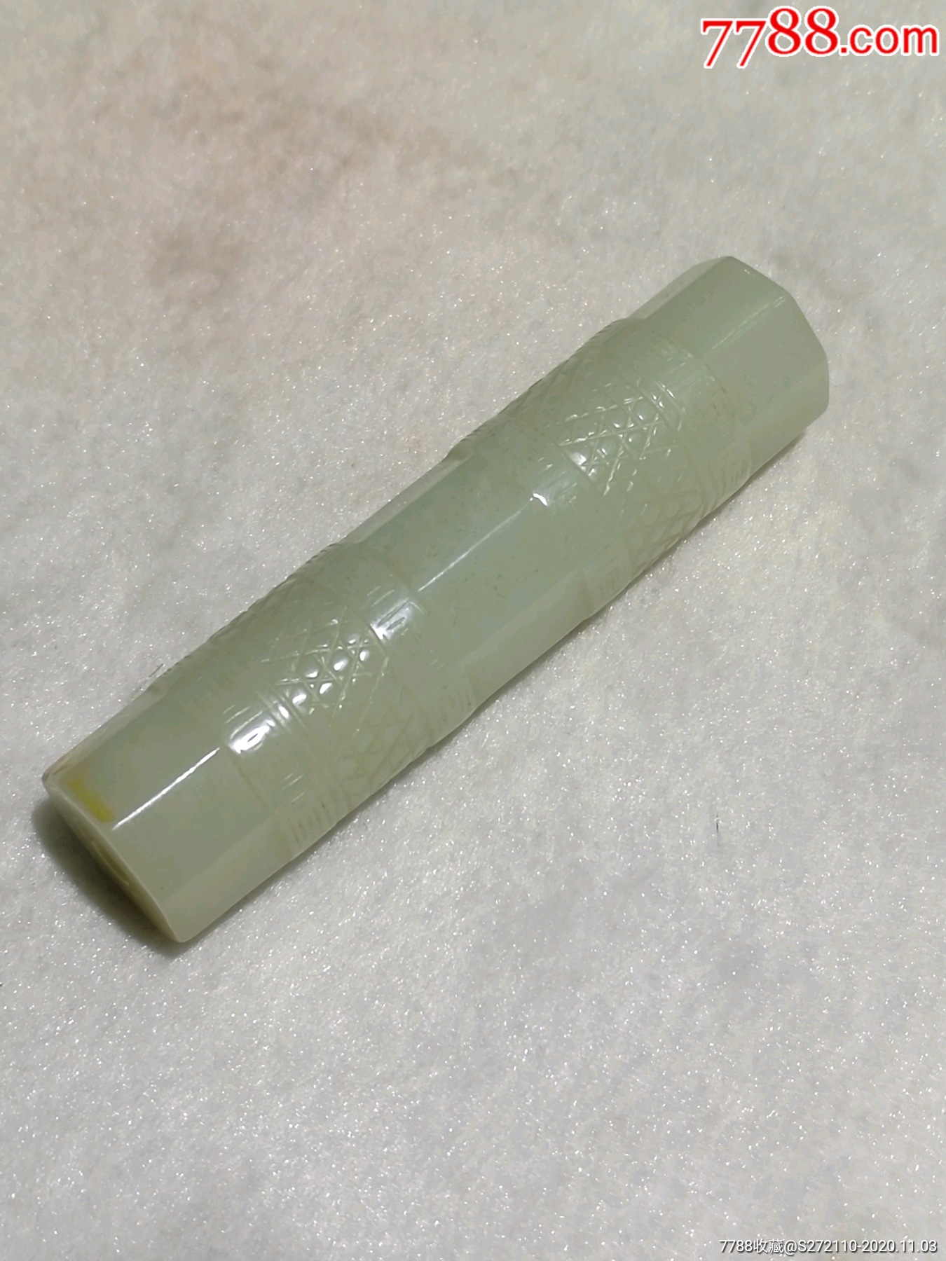 八面玲珑老和田玉勒子