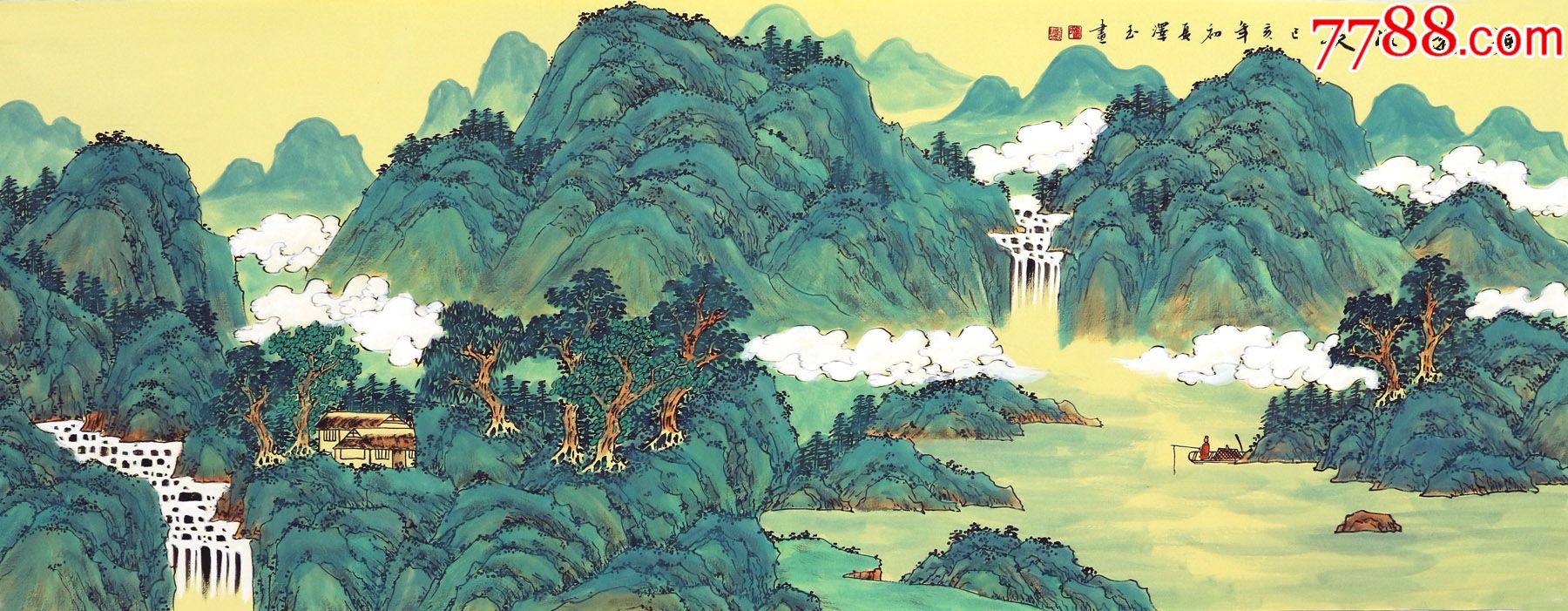 卢泽玉·小六尺山水01-山水国画原作-7788书画网