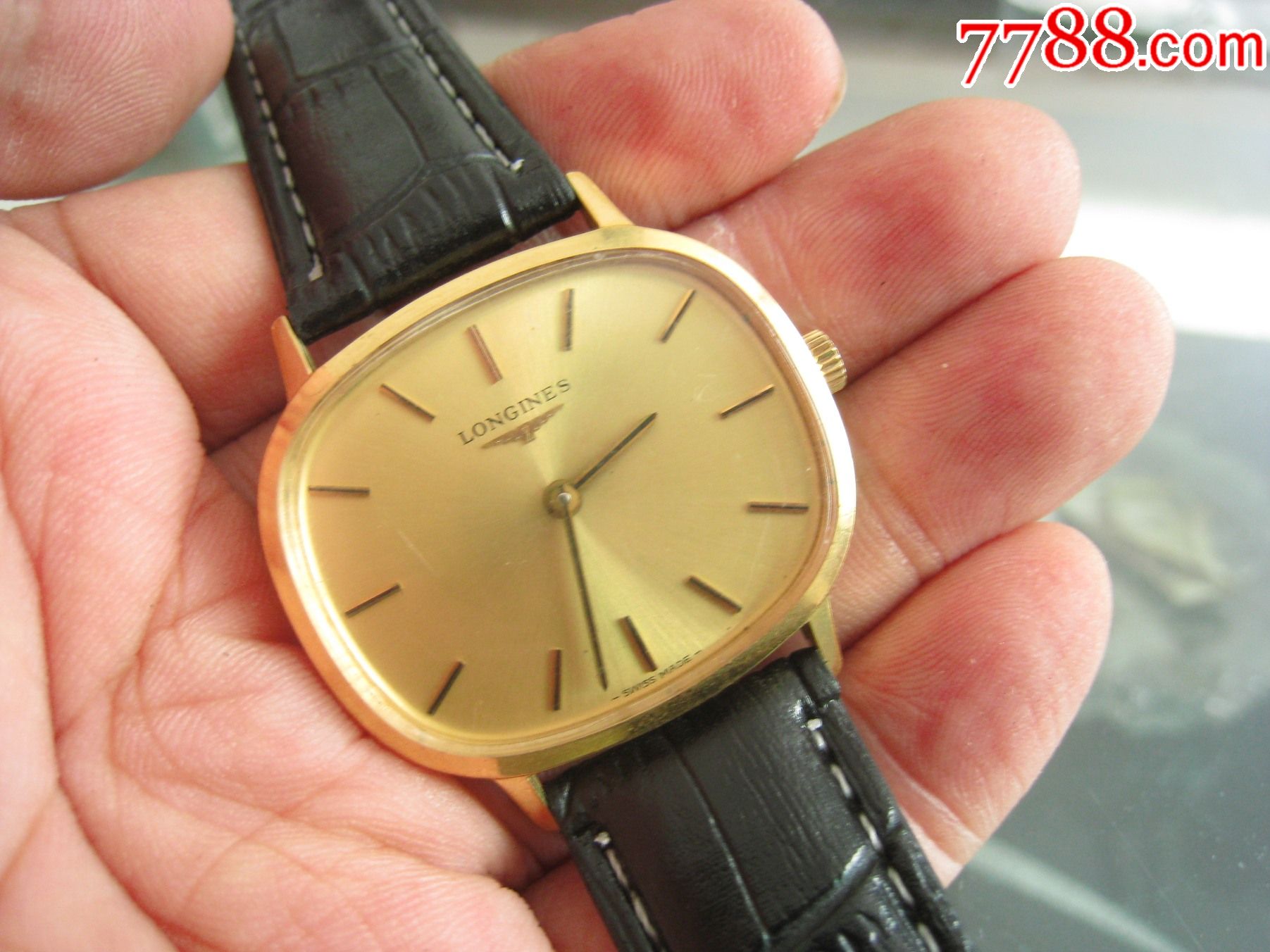 瑞士古董表包金浪琴847中古表(手动机械)男美品