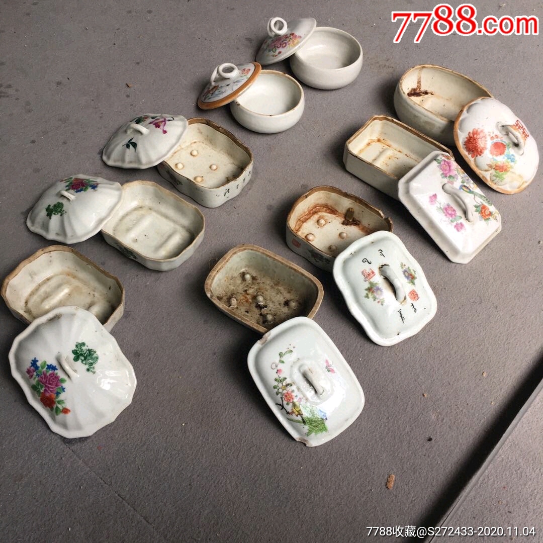 民国时期肥皂盒9个