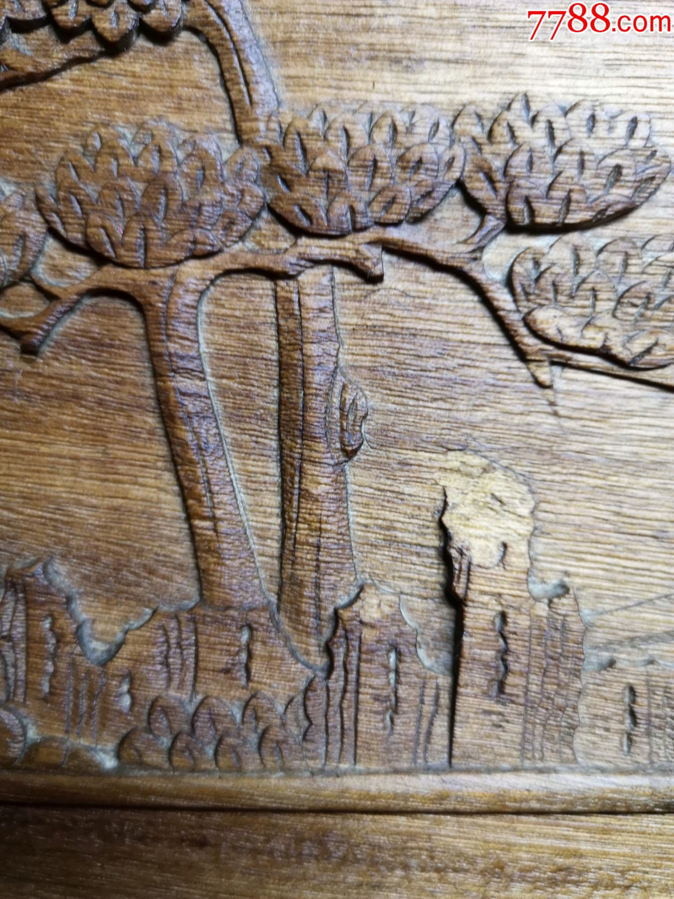 包老包真精美的东阳清代楠木浅浮雕人物雕花板《晋爵图》-木雕花板