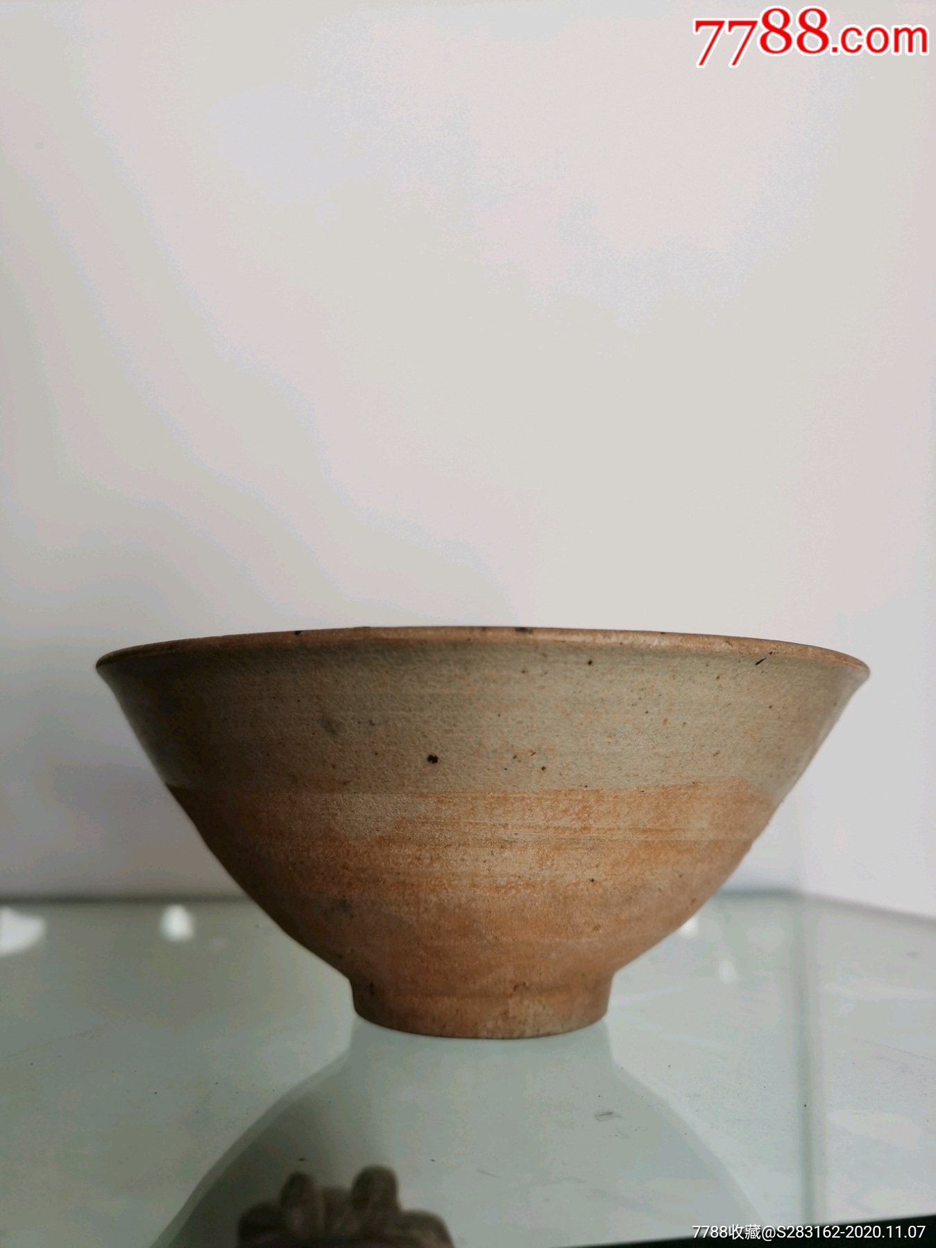宋代陶碗直径165厘米高7厘米完整