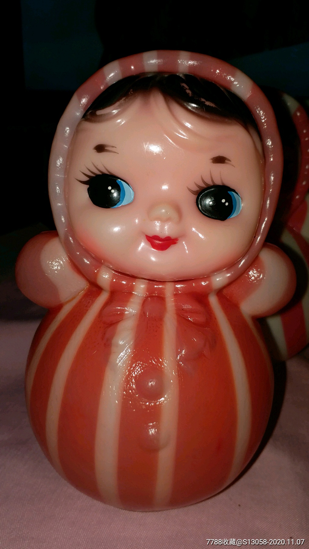 好品文革粉红色不倒翁娃娃