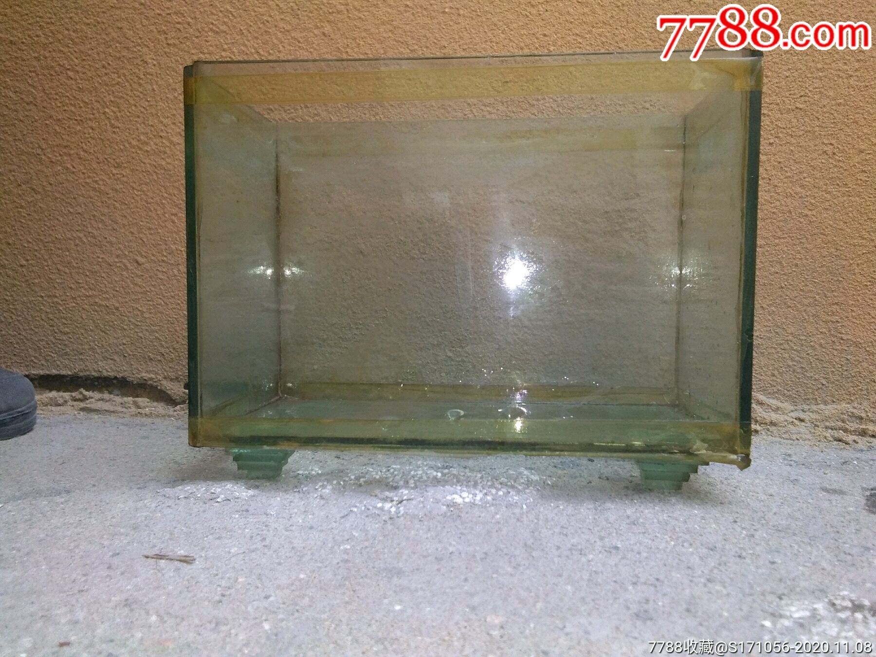 六七十年代的金鱼缸热带鱼缸古董玻璃鱼缸