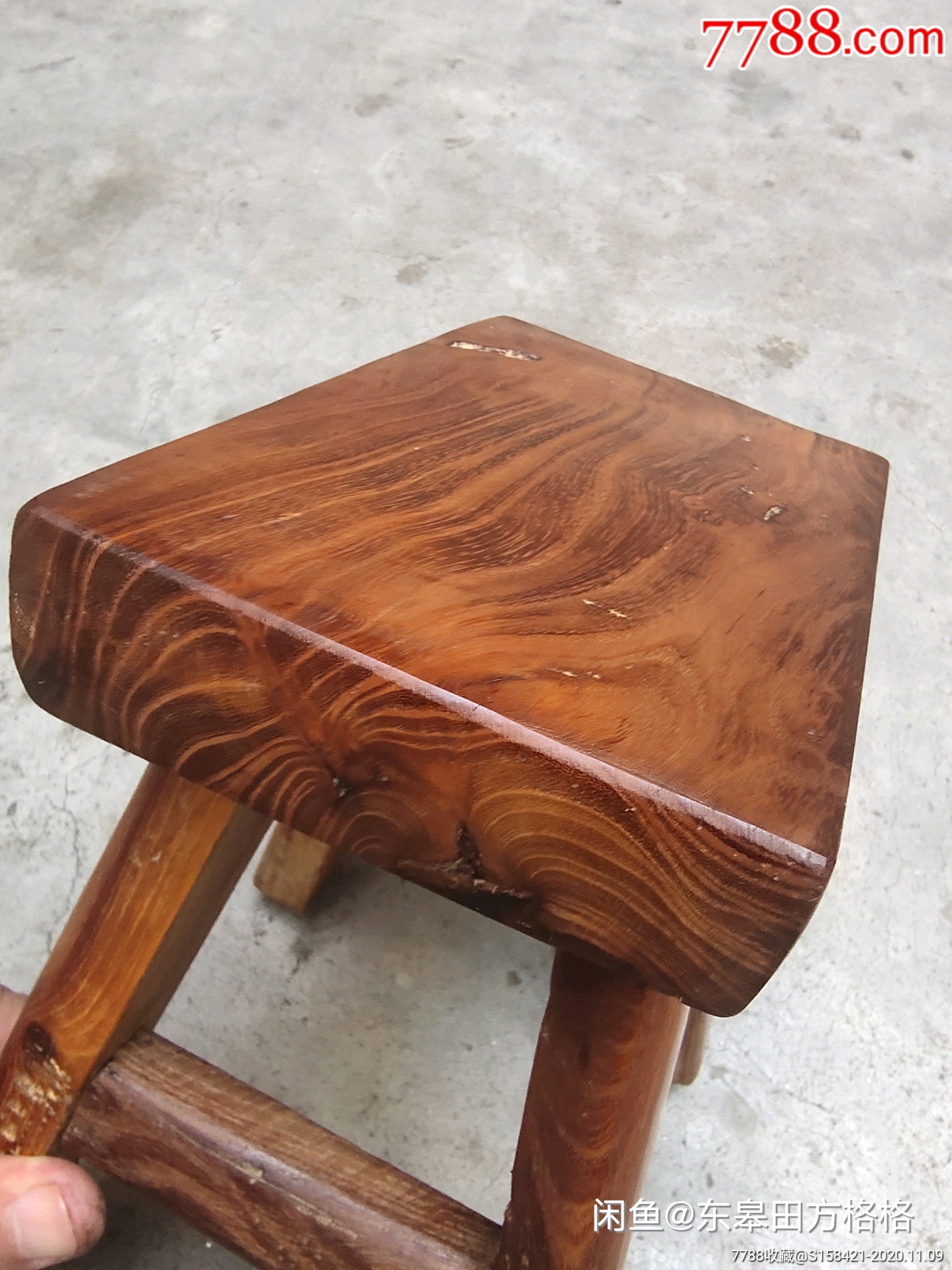 南通本地老料柞榛新做小凳-其他木艺家具-7788木艺