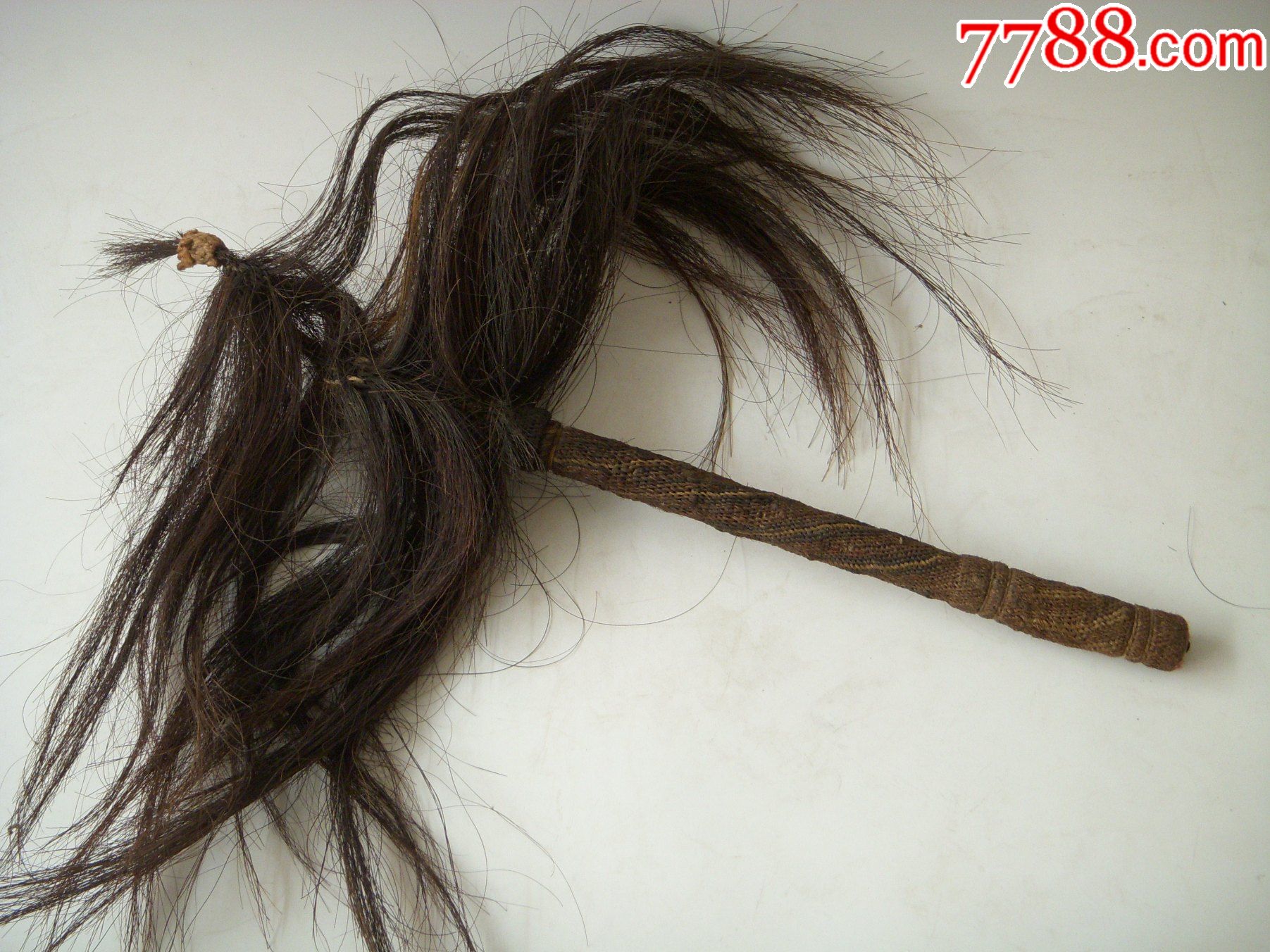 清末民国马尾拂尘蝇甩子真品老货