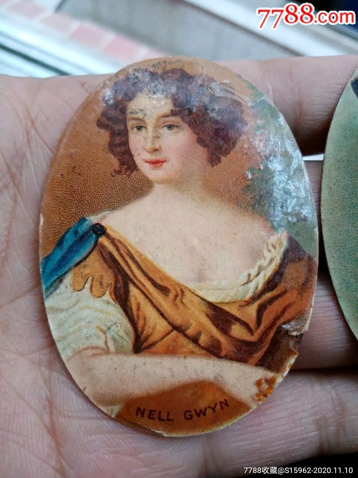 二个民国时期西洋美女铁皮画片_第2张_7788文房四宝收藏